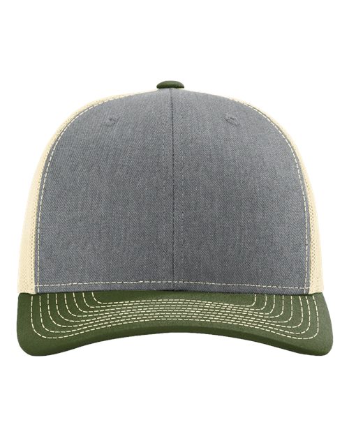 Richardson 112 — Heather Grey Birch Army Olive front