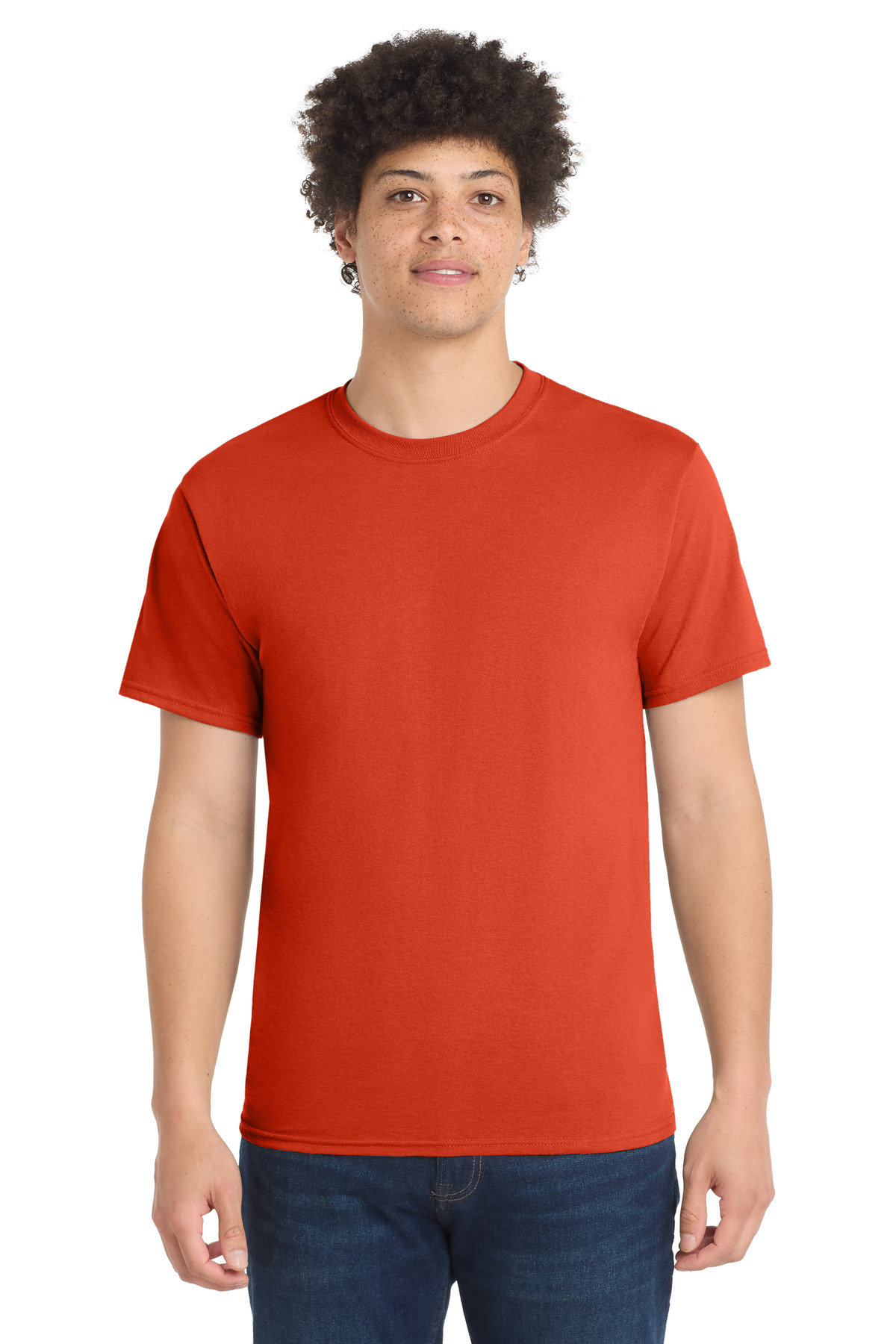 Port & Co PC55 — Orange front