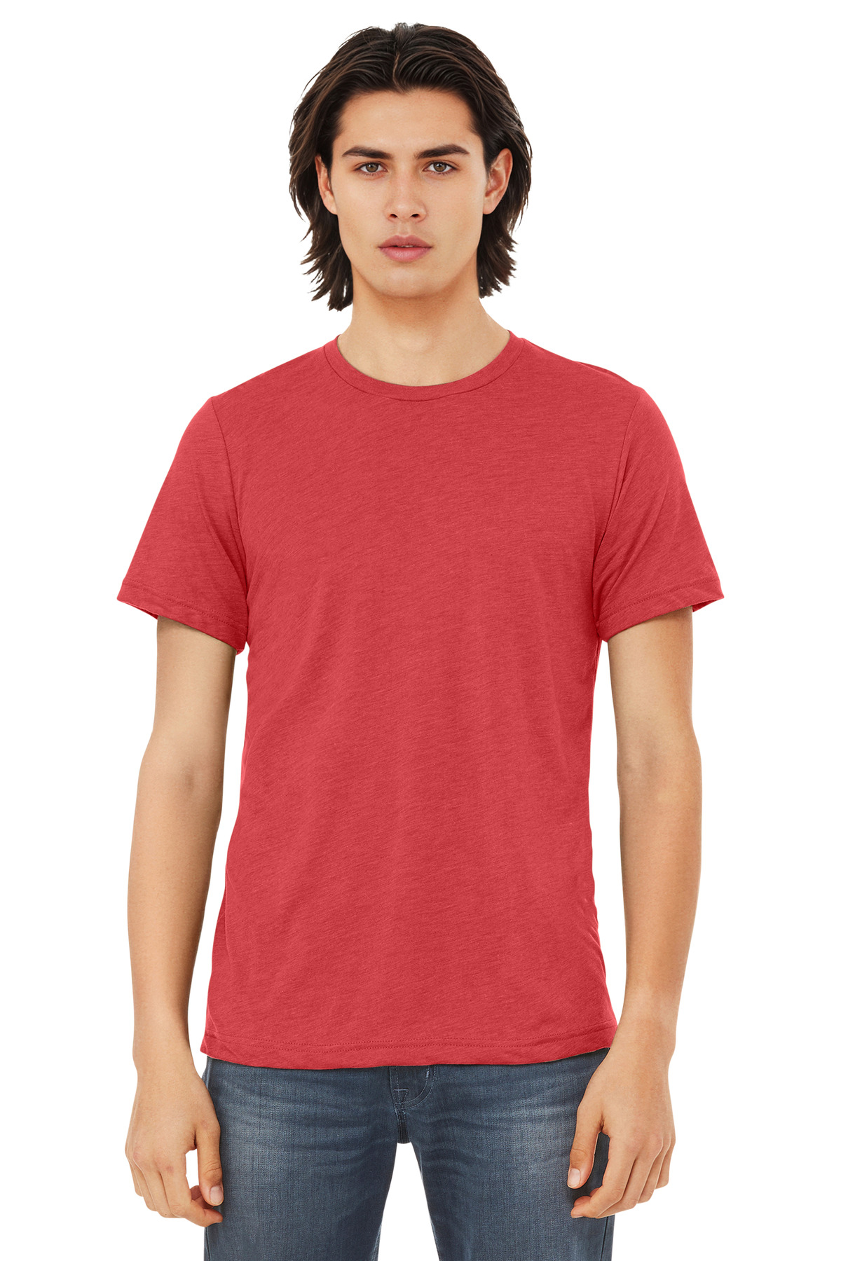 Bella + Canvas 3413 — Red Triblend front