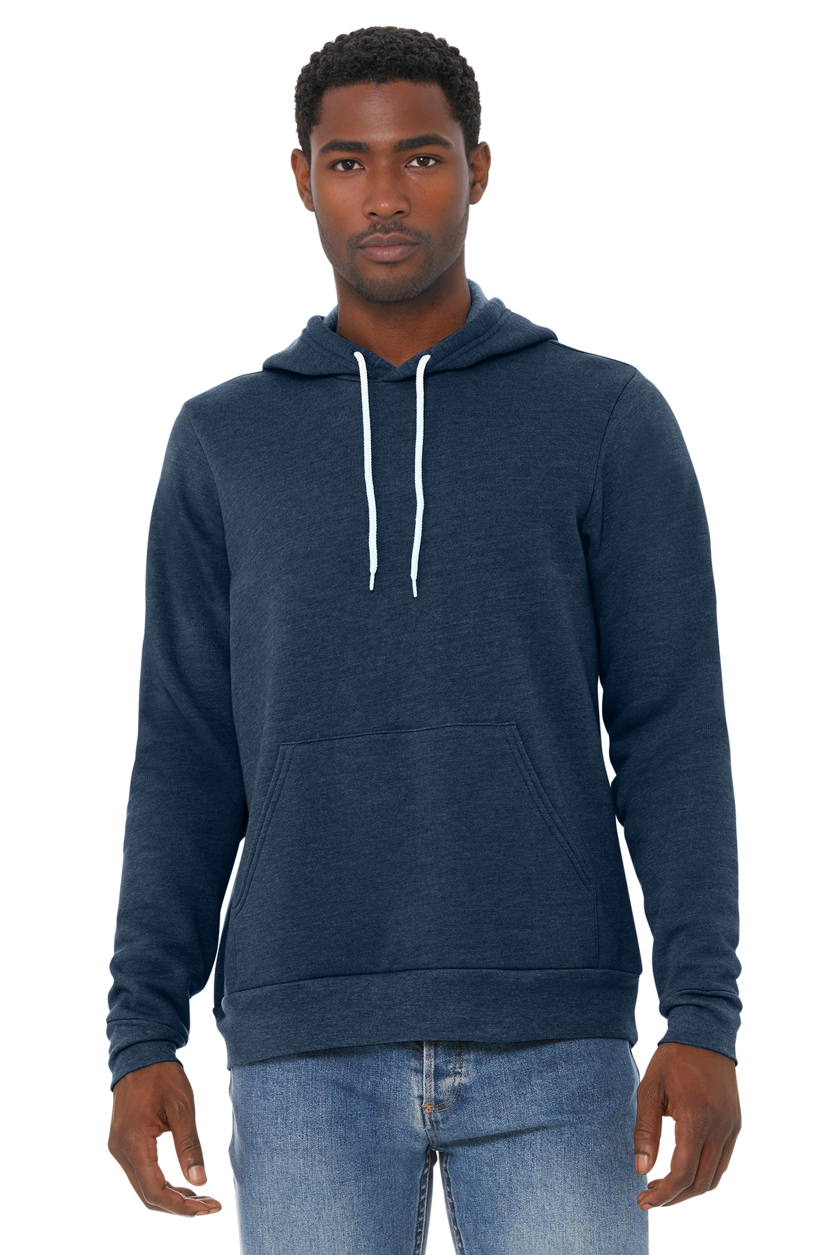 Bella + Canvas 3719 — Heather Navy front
