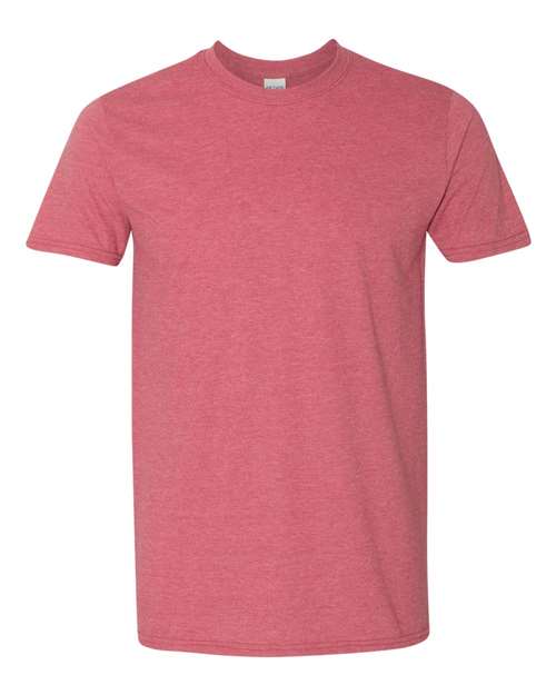 Gildan 64000 — Heather Cardinal Red front