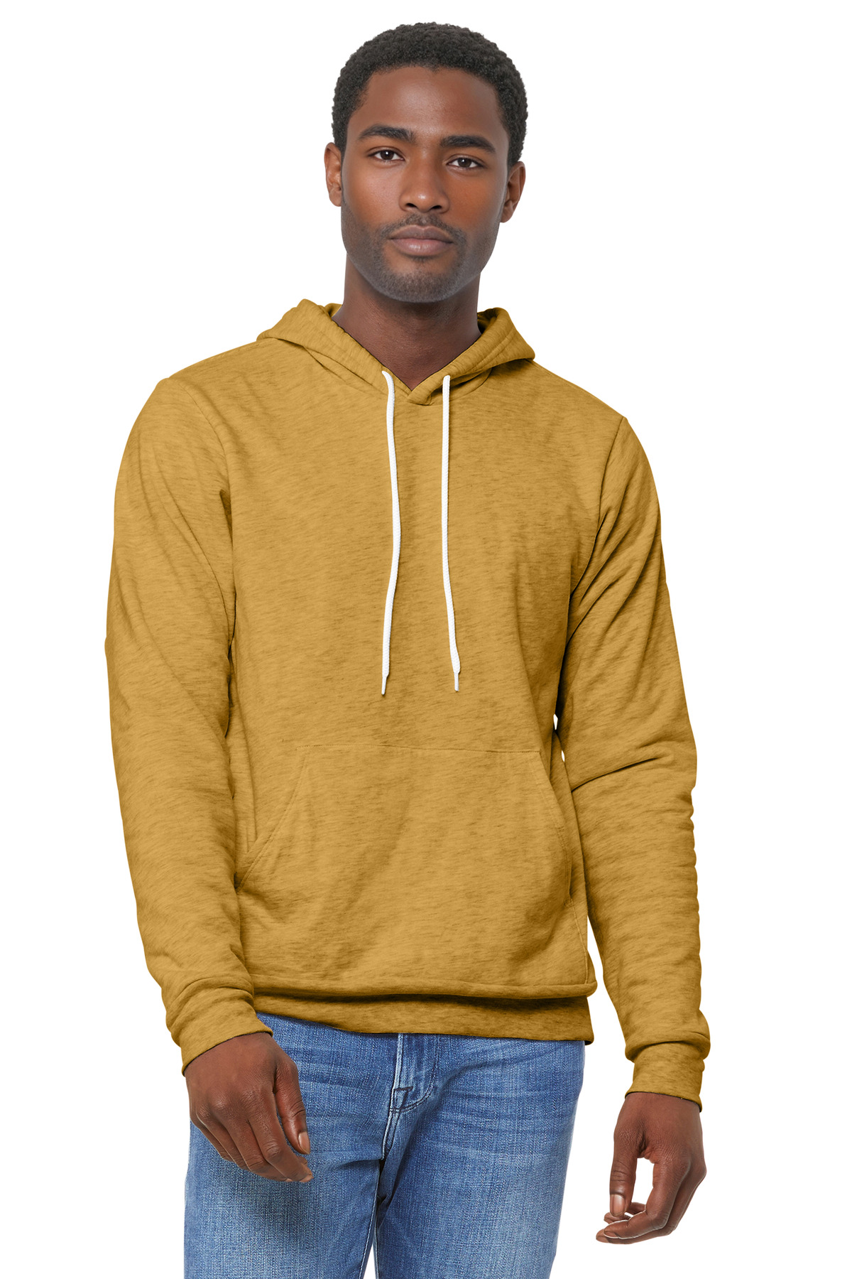 Bella + Canvas 3719 — Heather Mustard front