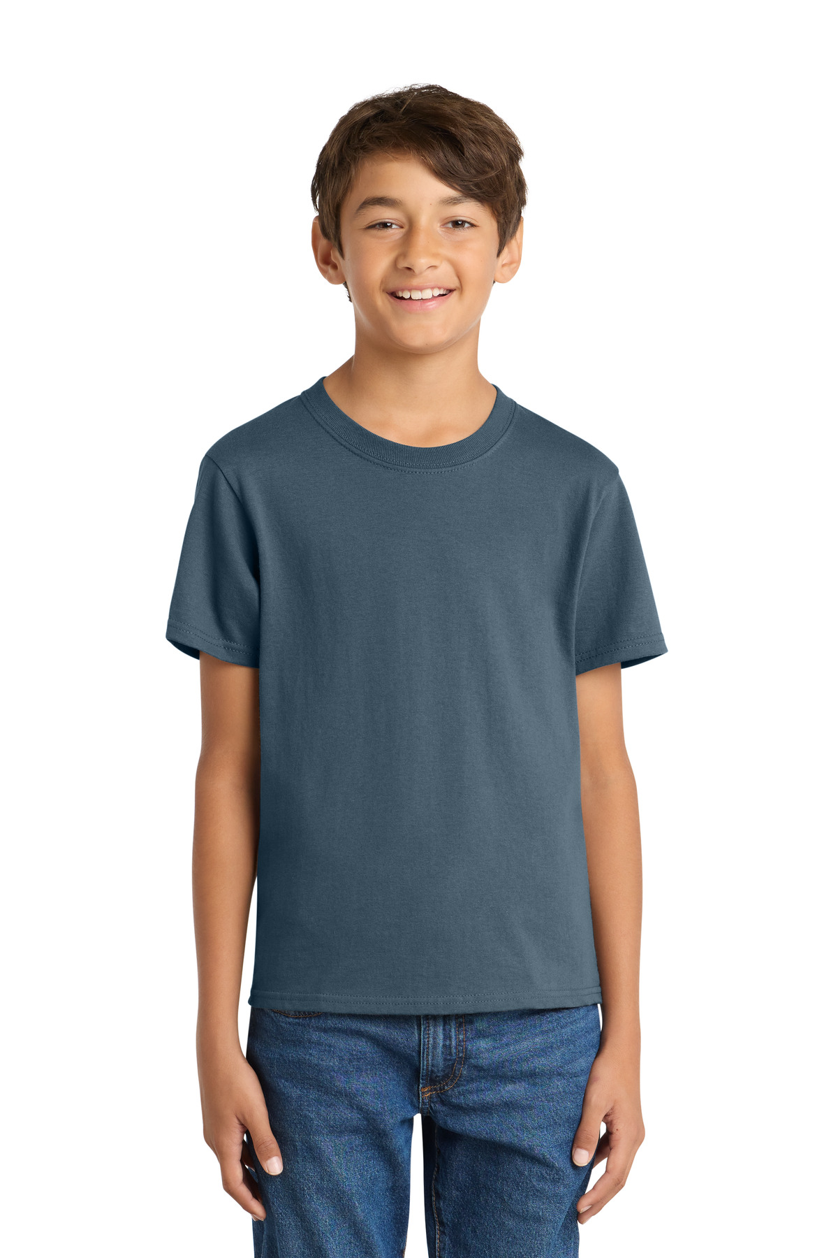 Port & Co PC54Y — Steel Blue front