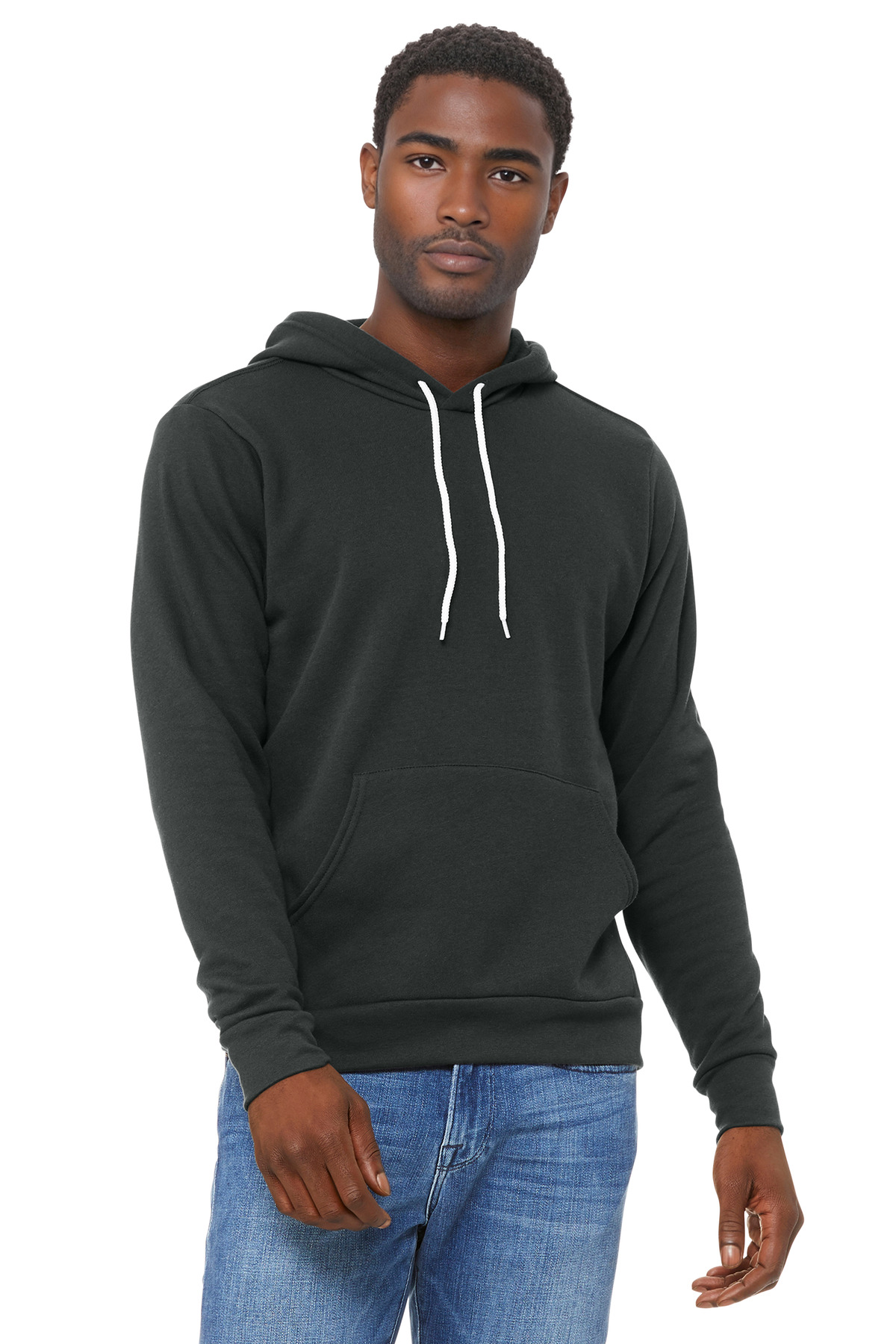 Bella + Canvas 3719 — DTG Dark Grey front