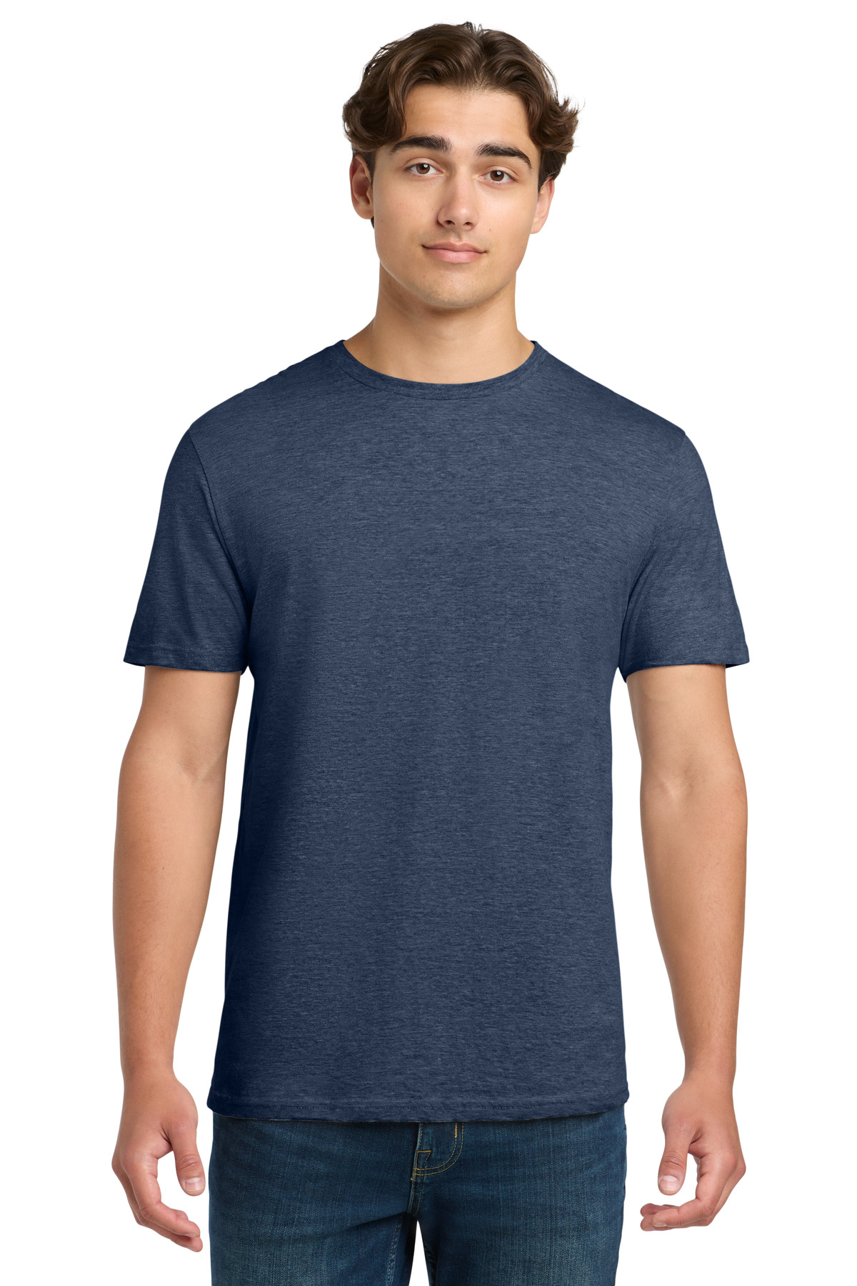 Gildan 64000 — Heather Navy front