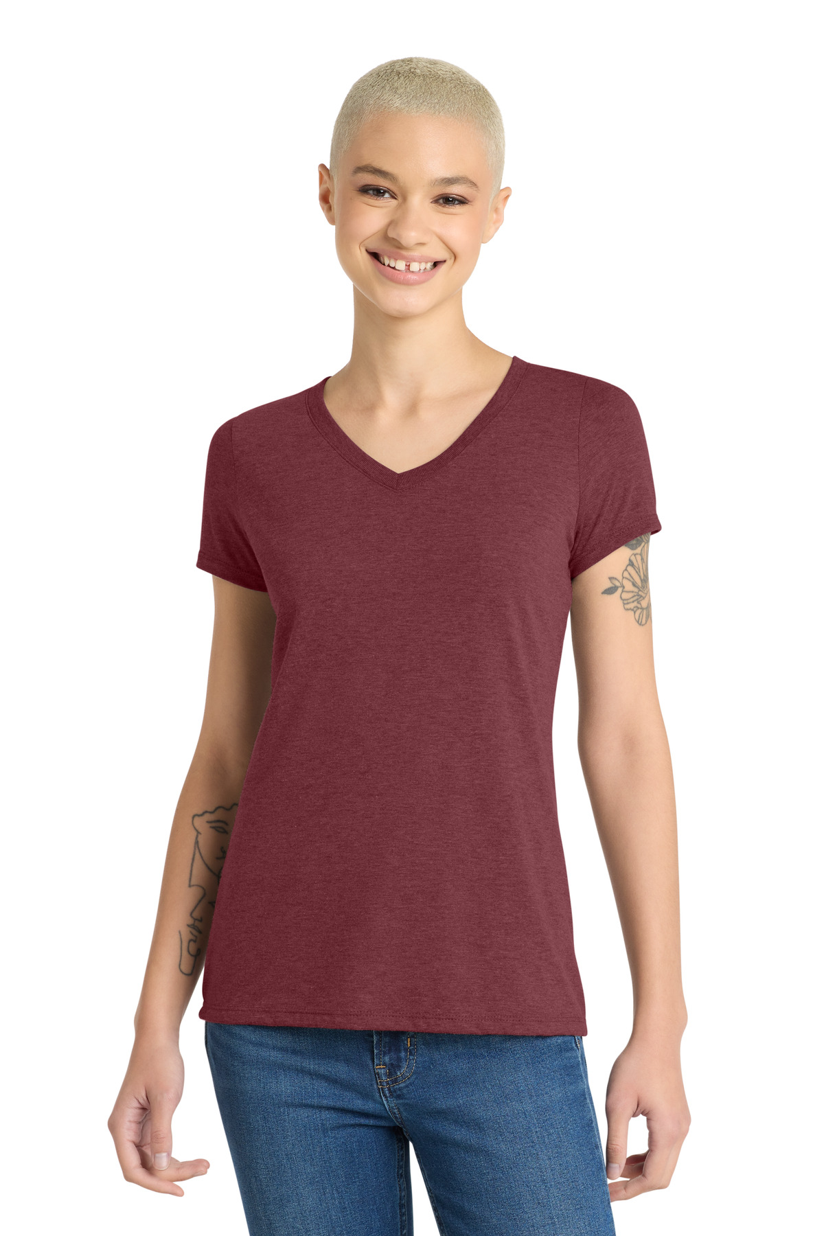 District DM1350L — Maroon Frost front