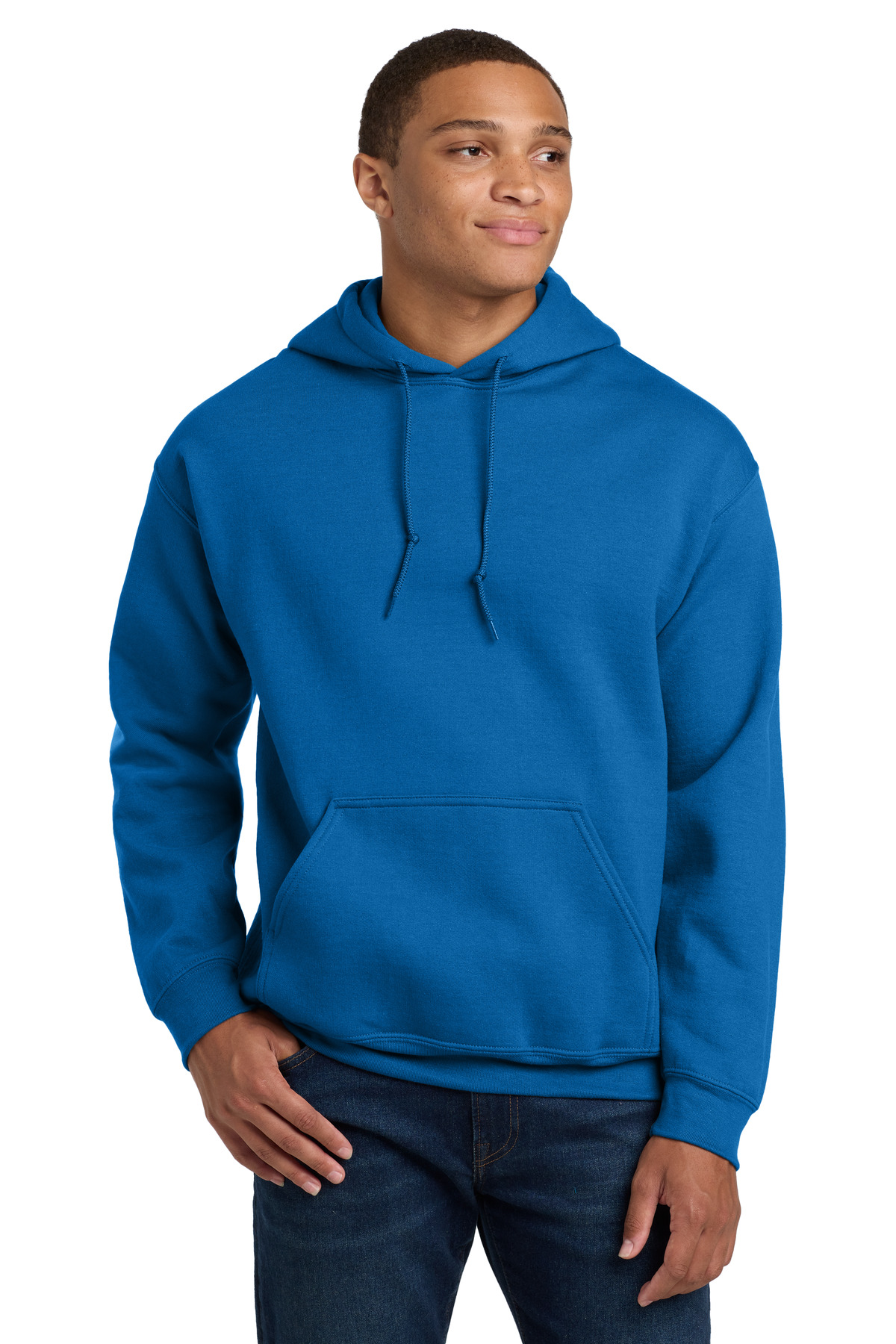 Gildan 18500 — Neon Blue front