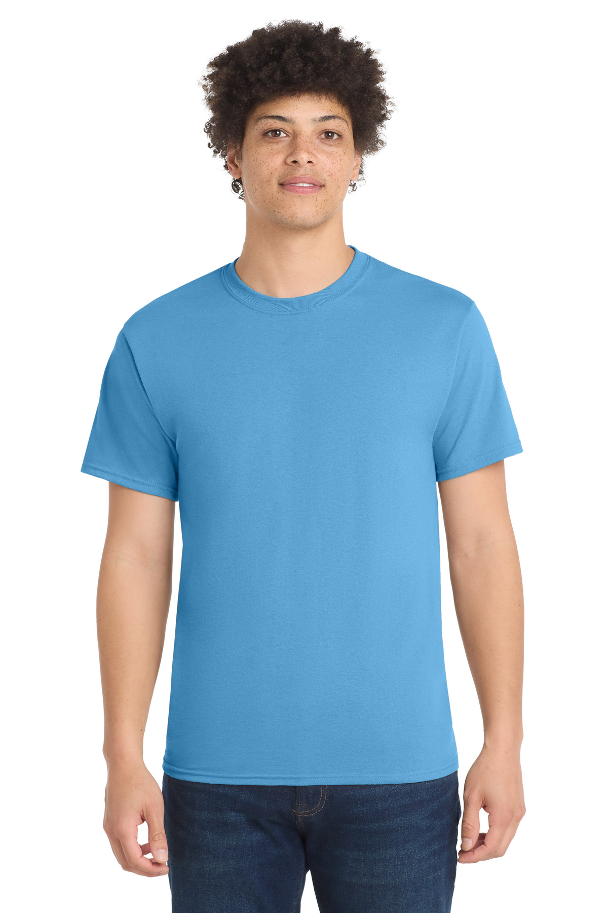 Port & Co PC55 — Aquatic Blue