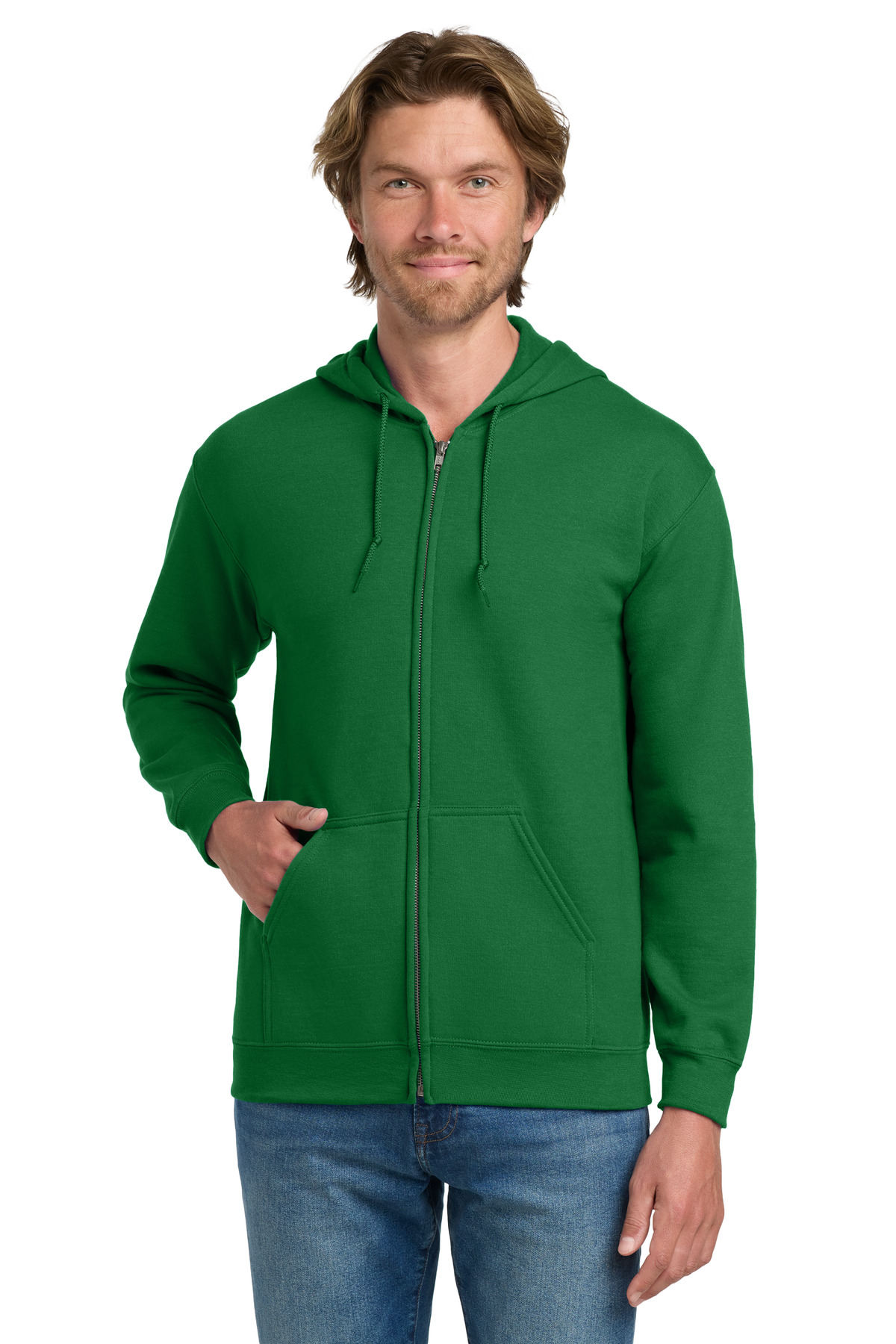 Gildan 18600 — Irish Green front