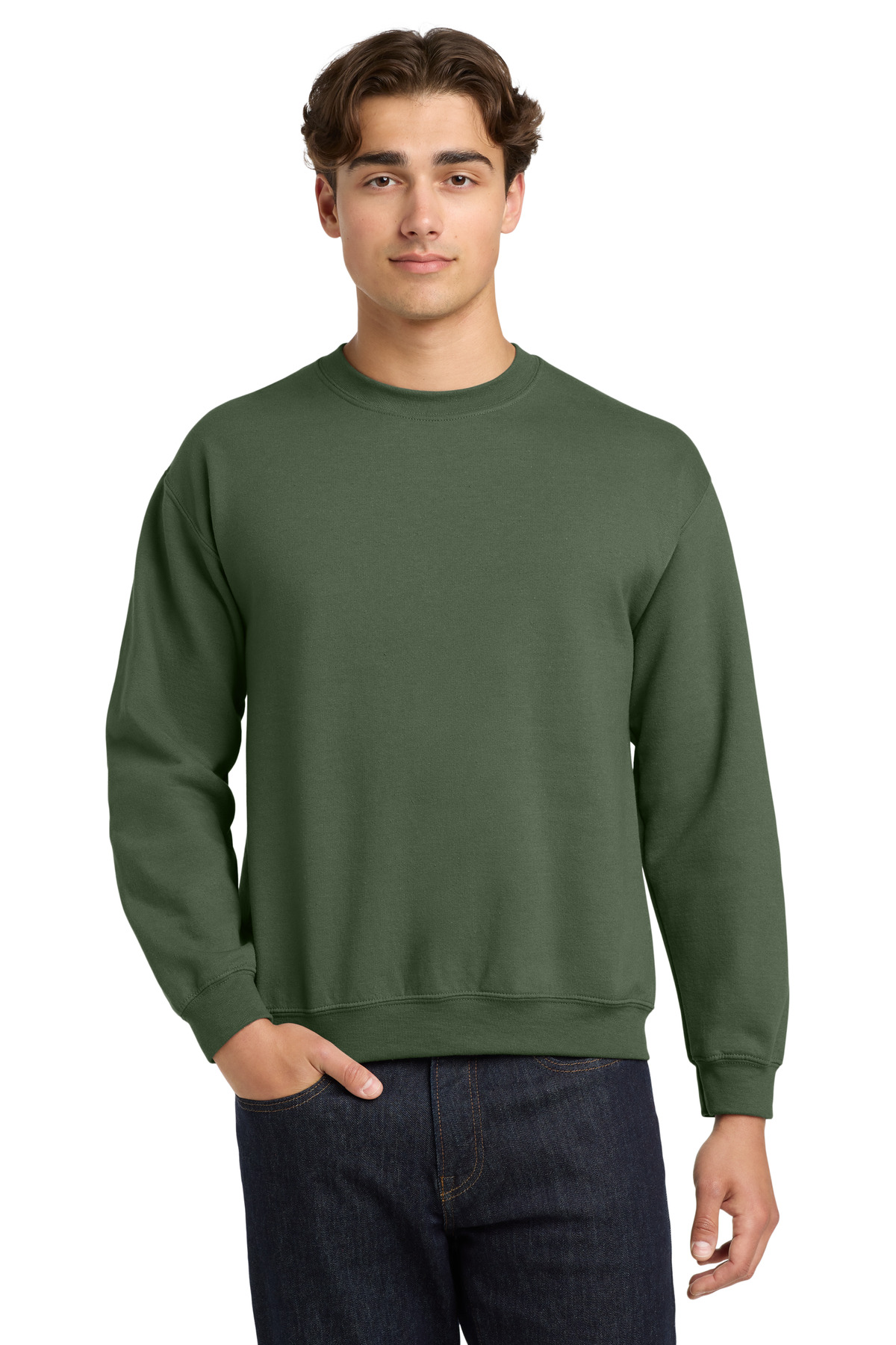 Gildan 18000 — Military Green front
