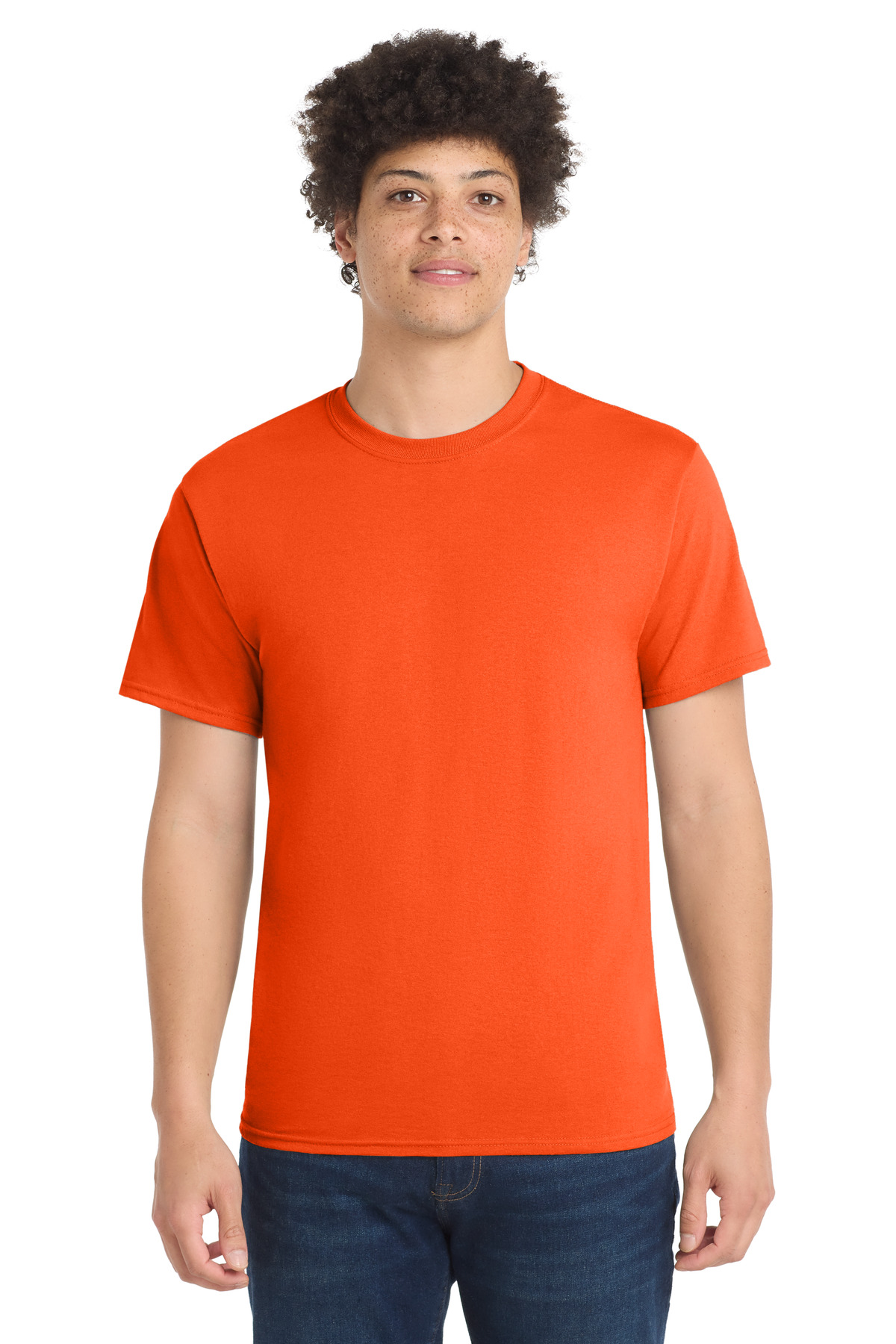 Port & Co PC55 — Safety Orange front