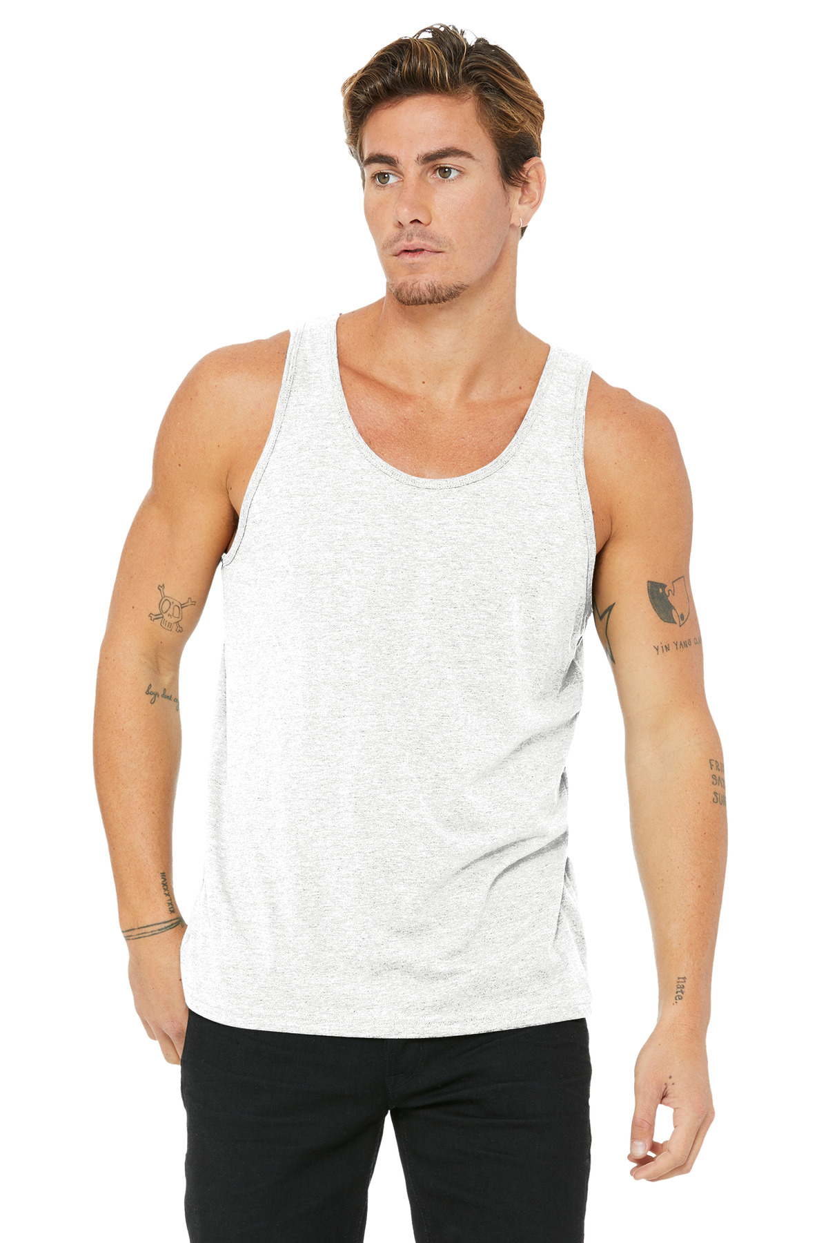 Bella + Canvas 3480 — White Fleck Triblend front