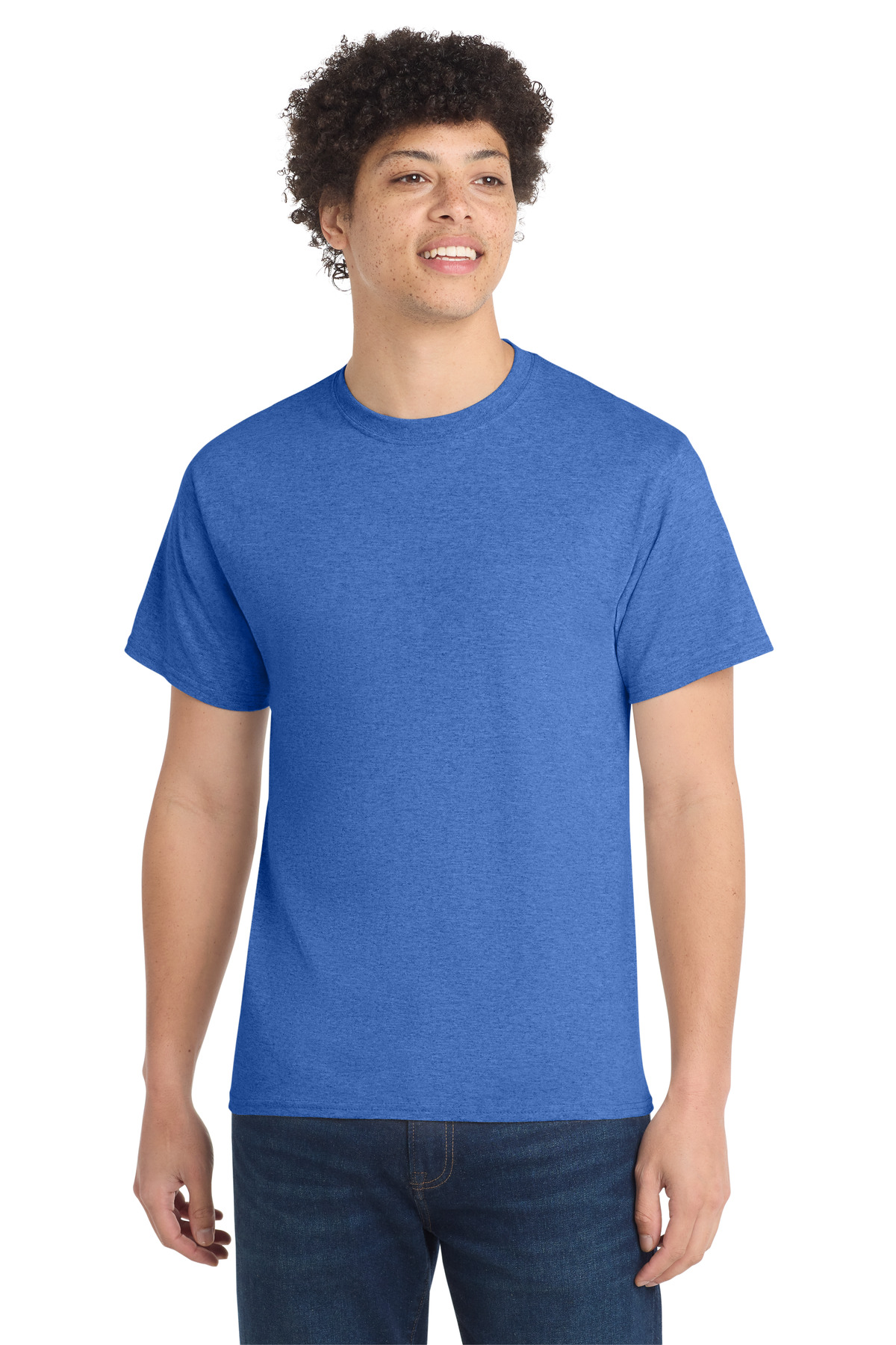Port & Co PC54 — Heather Royal front
