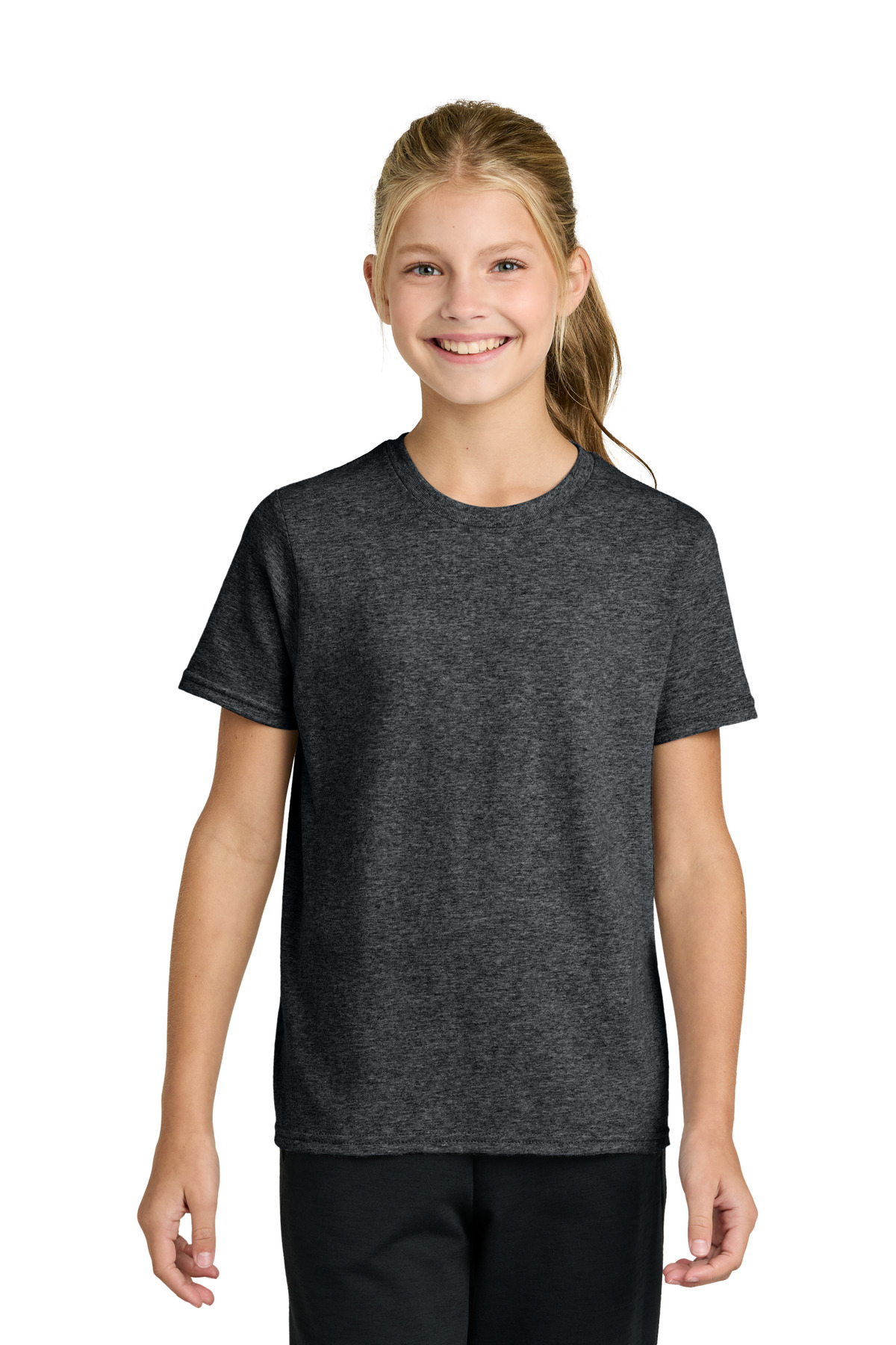 Port & Co PC43Y — Dark Heather Grey front