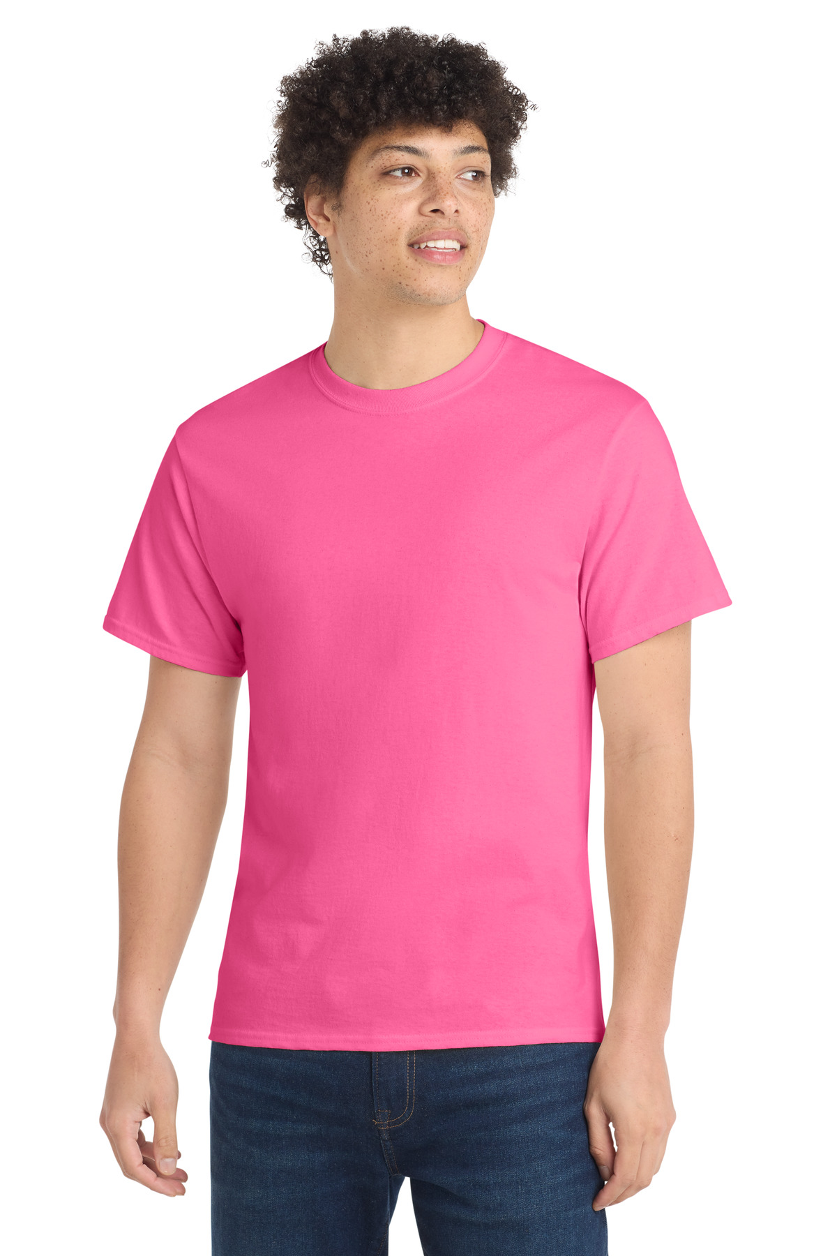 Port & Co PC54 — Neon Pink front