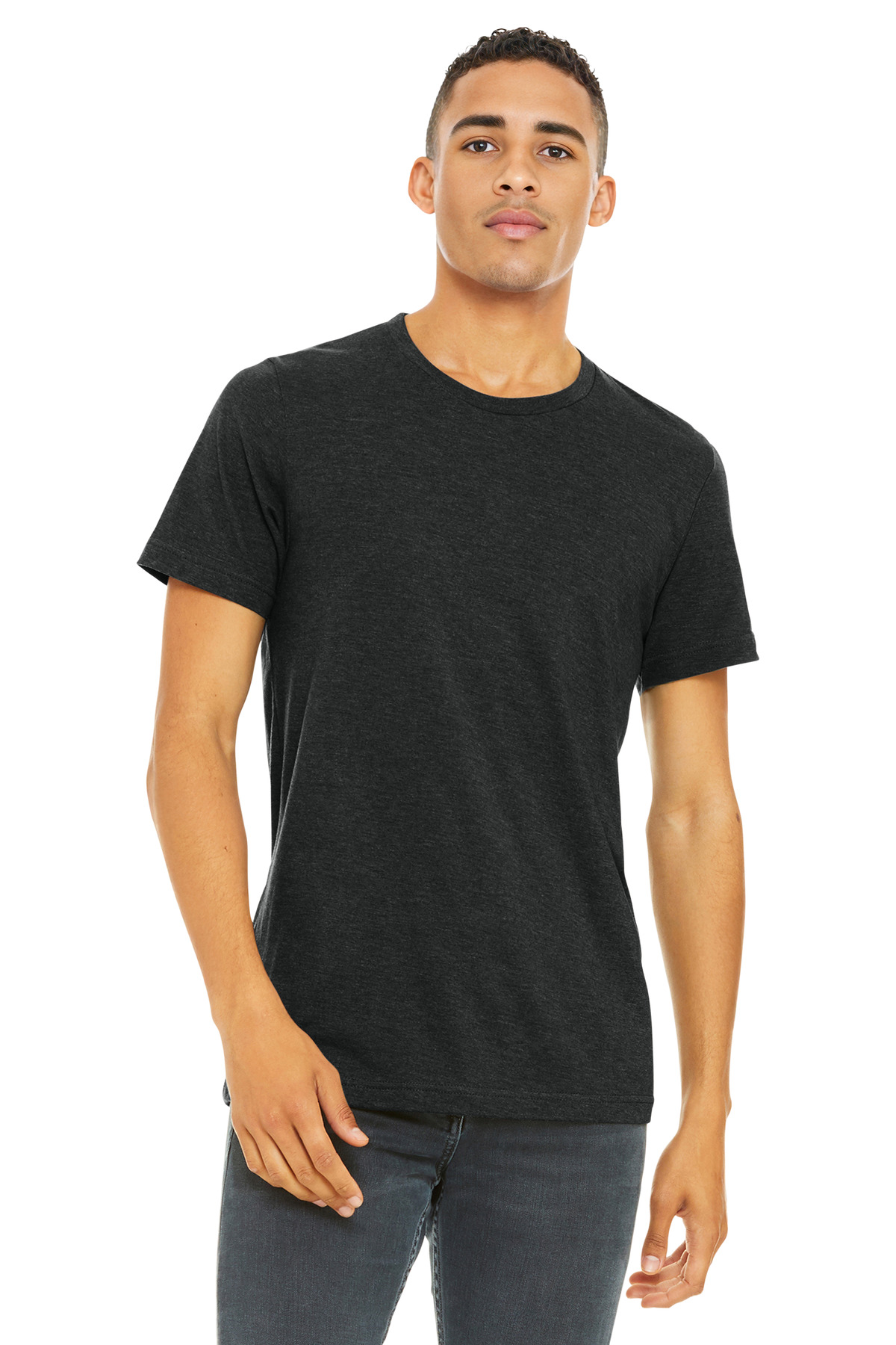 BELLA + CANVAS 3001CVC — Black Heather