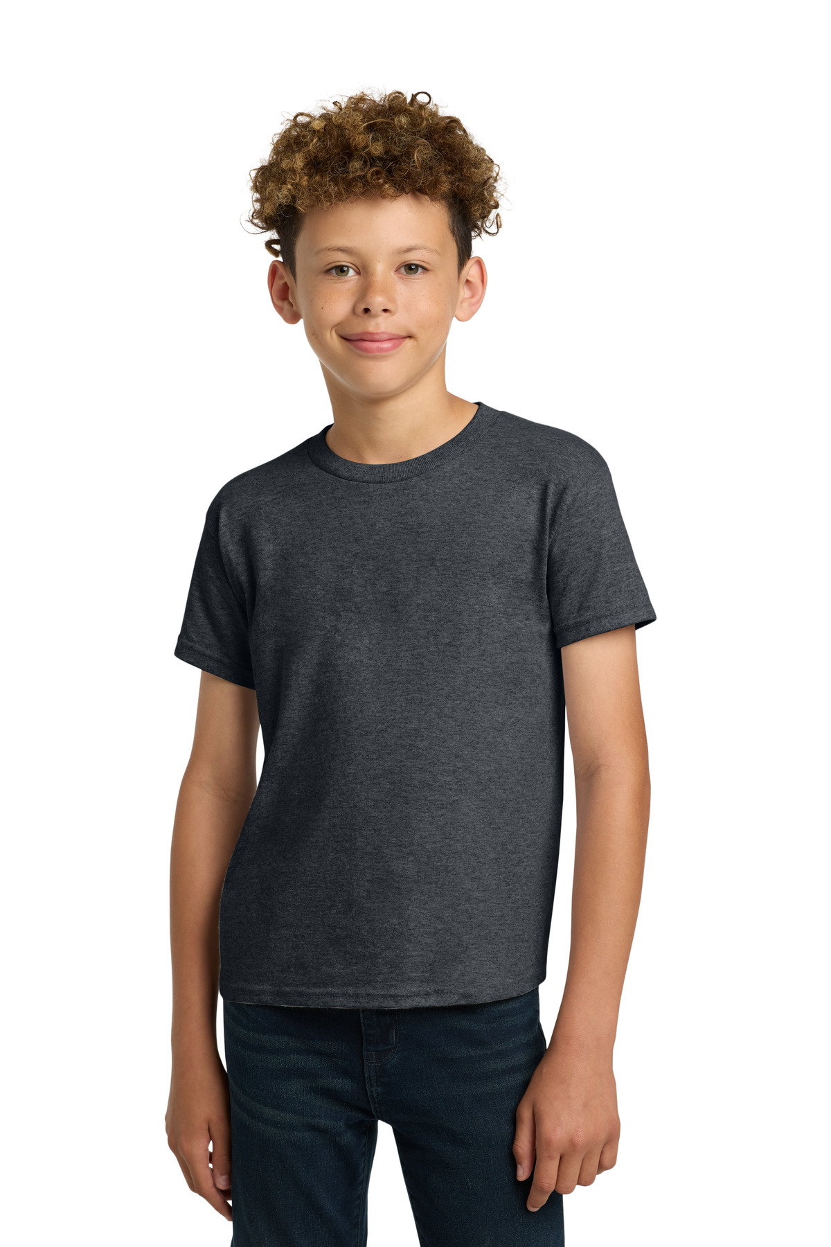Gildan 5000B — Dark Heather front