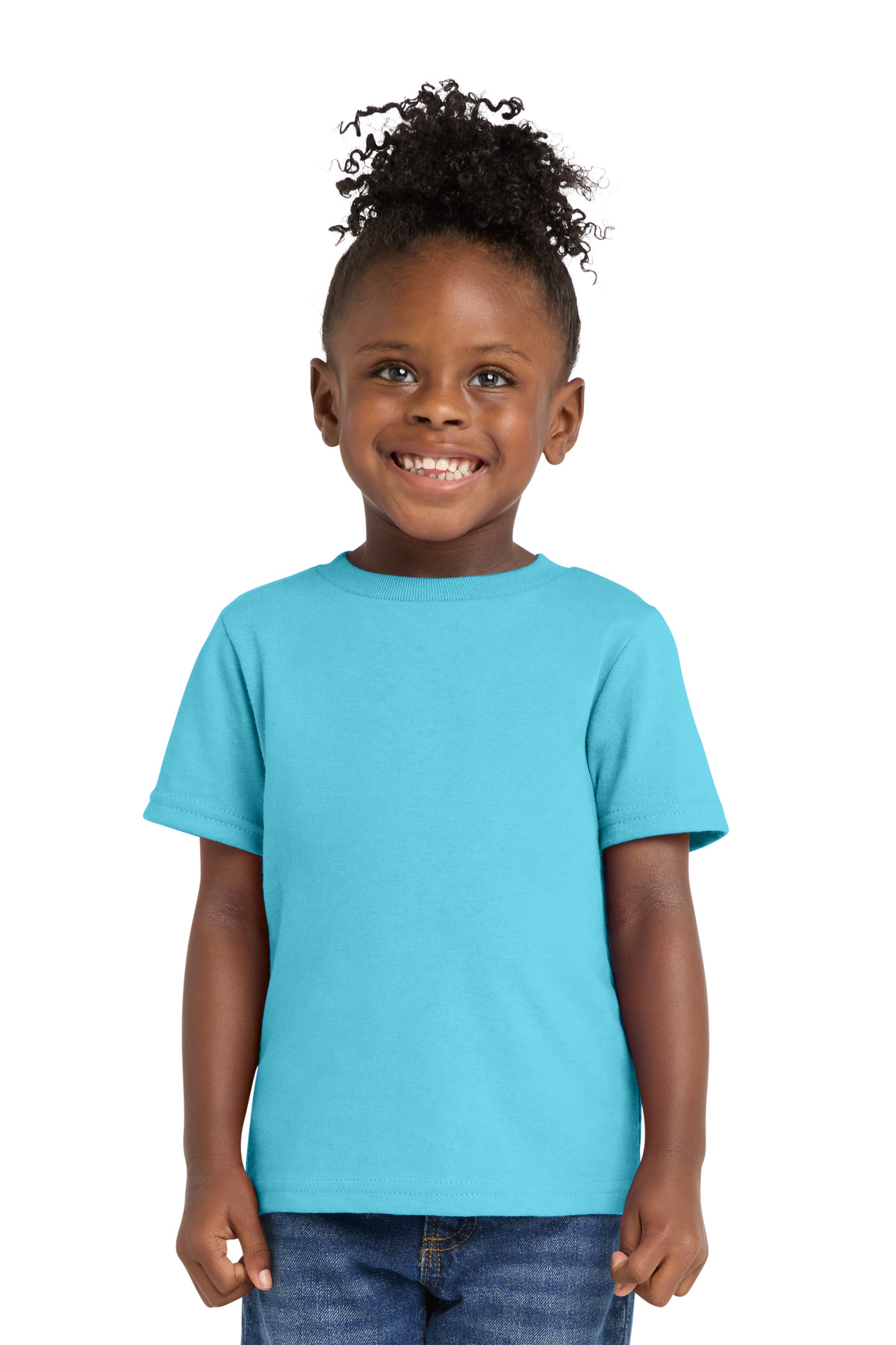 Port & Co CAR54T — Aquatic Blue front