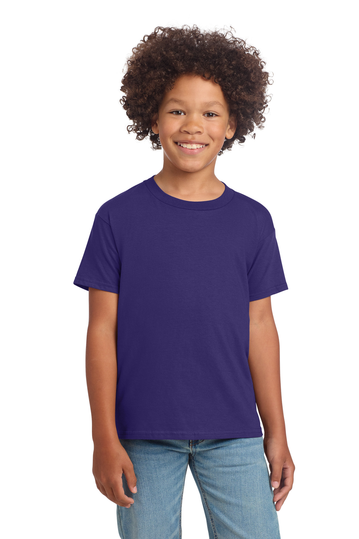 Gildan 64000B — Purple front