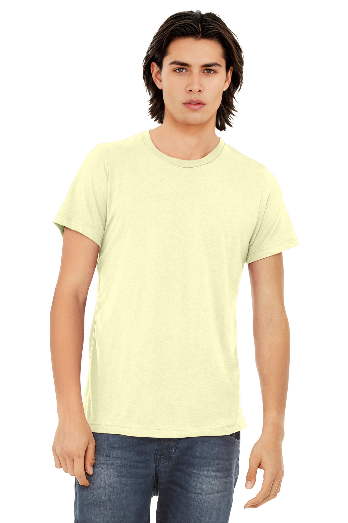 Bella + Canvas 3413 — Pale Yellow Triblend front
