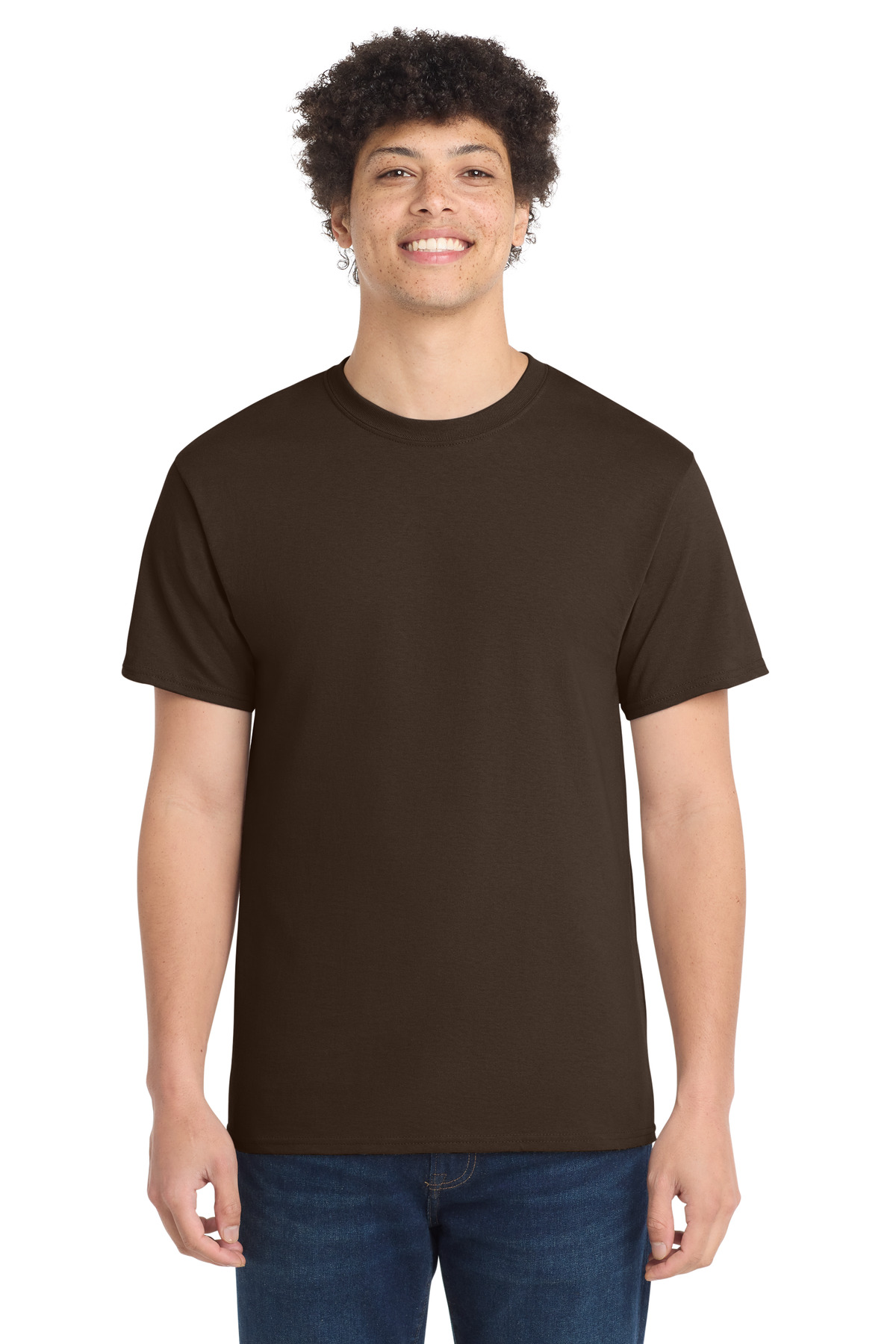 Port & Co PC54 — Dark Chocolate Brown front