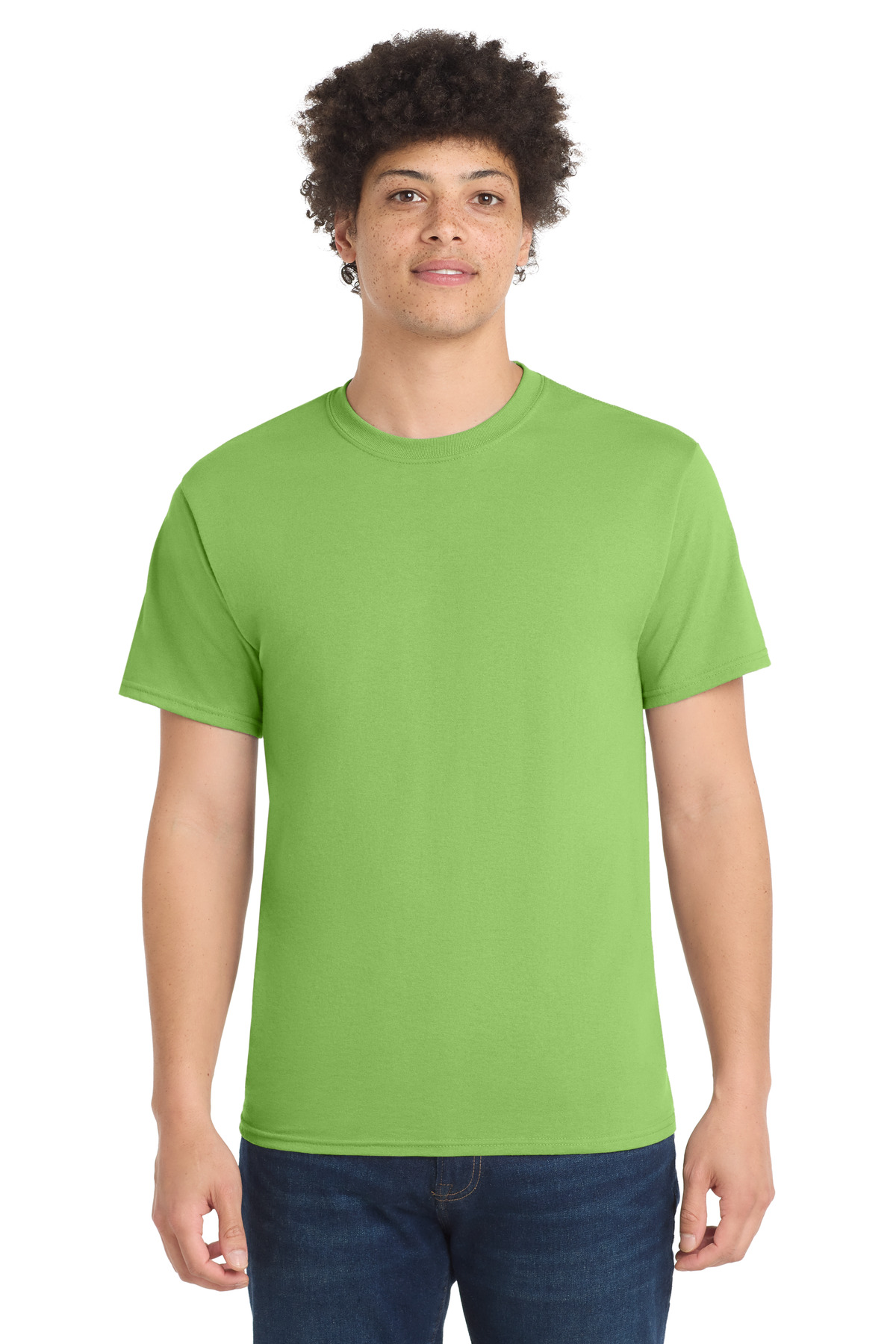 Port & Co PC55 — Lime front