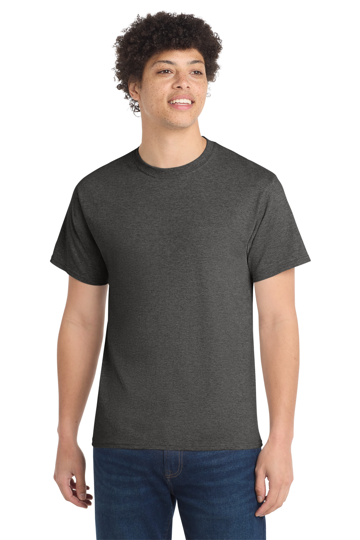 Port & Co PC54T — Dark Heather Grey