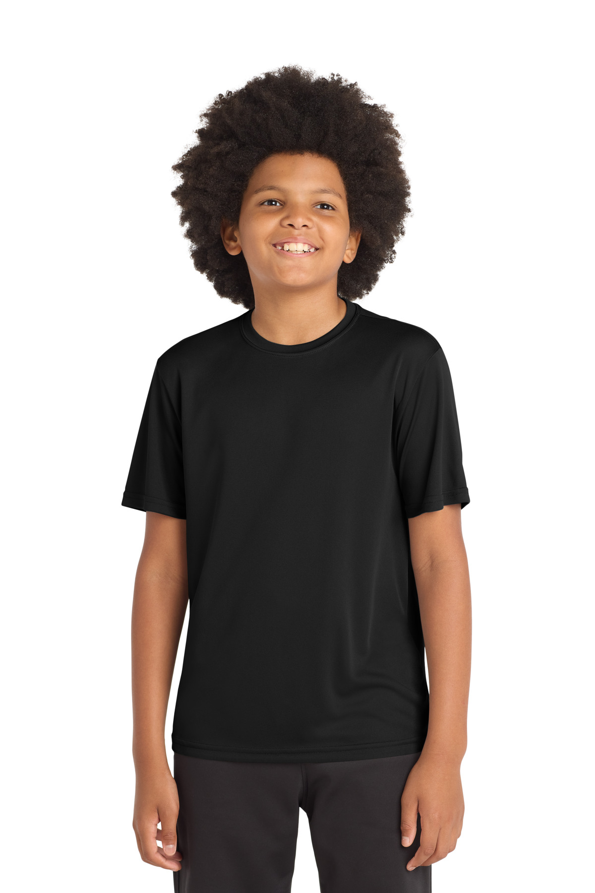 Sport-Tek YST350 — Black front