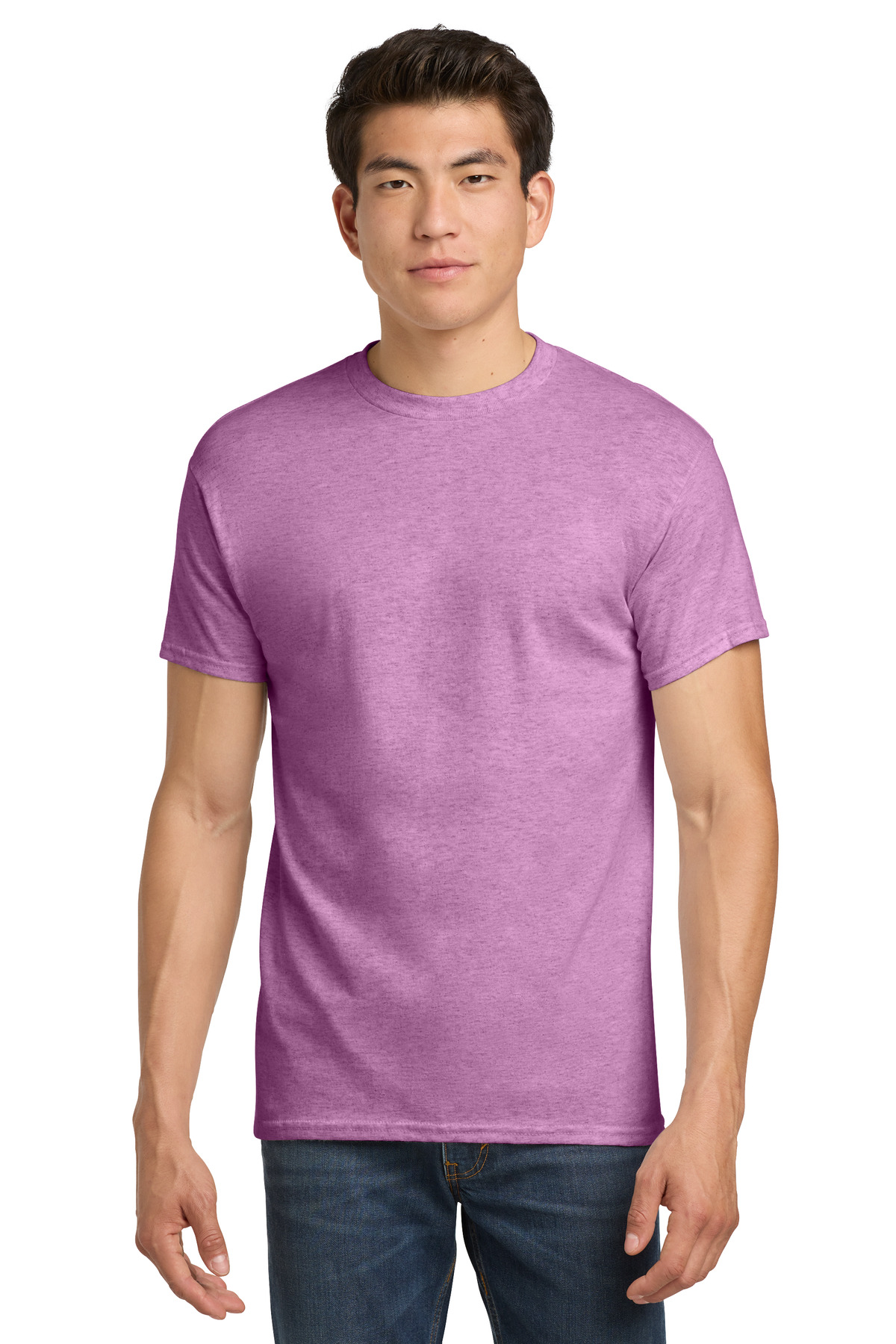 Gildan 5000 — Heather Radiant Orchid front