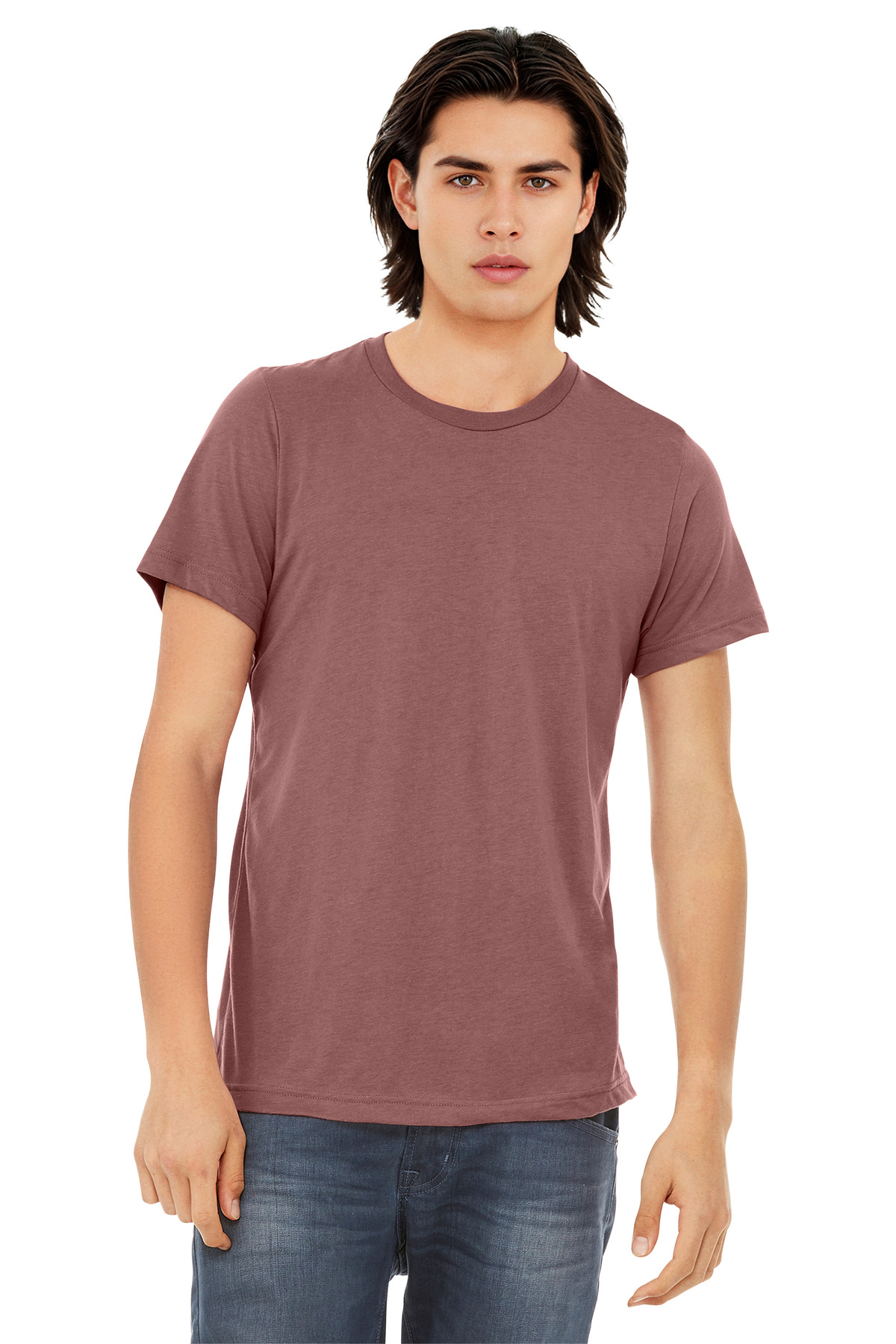 Bella + Canvas 3413 — Mauve Triblend front