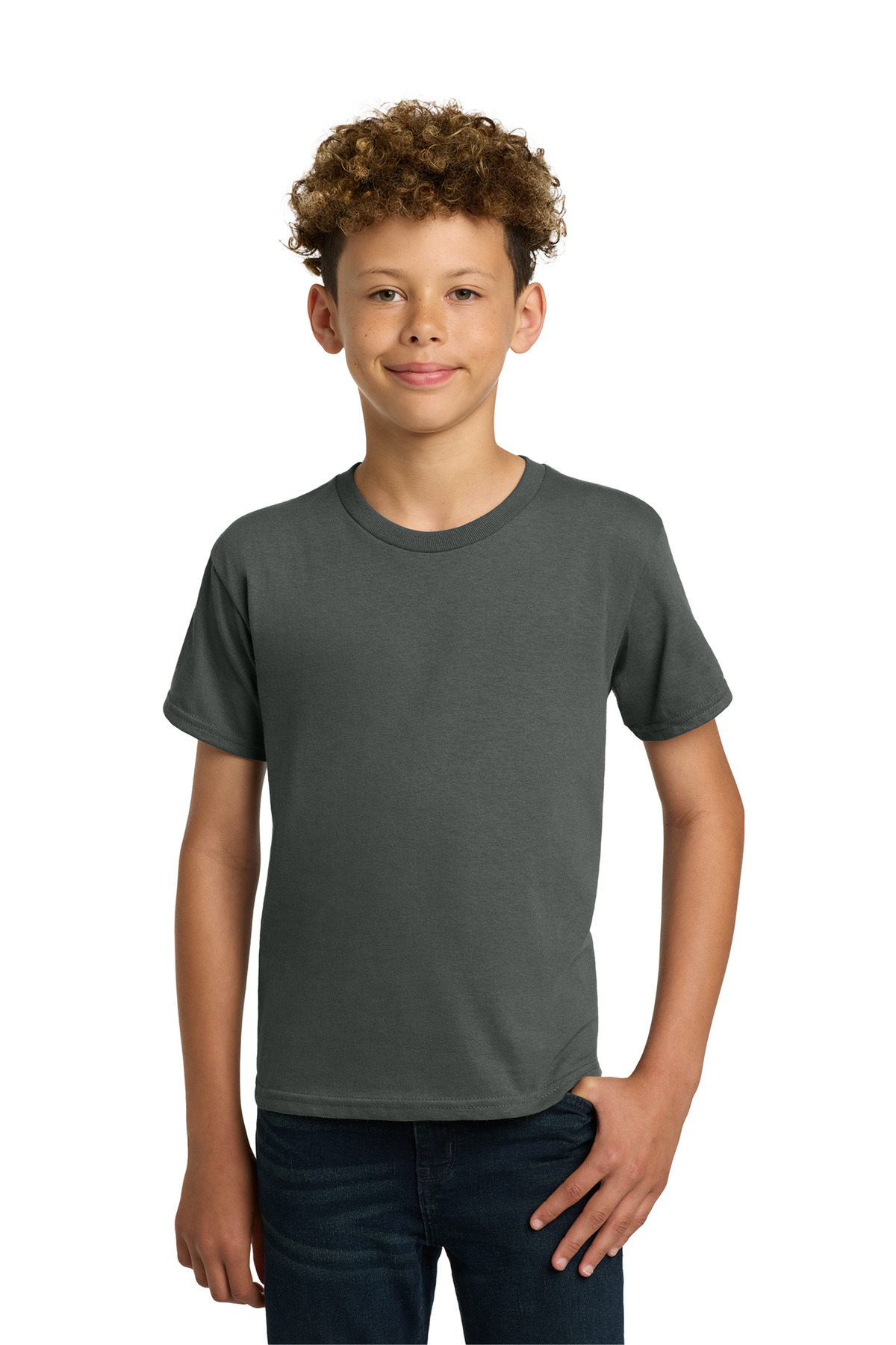 Gildan 5000B — Charcoal front