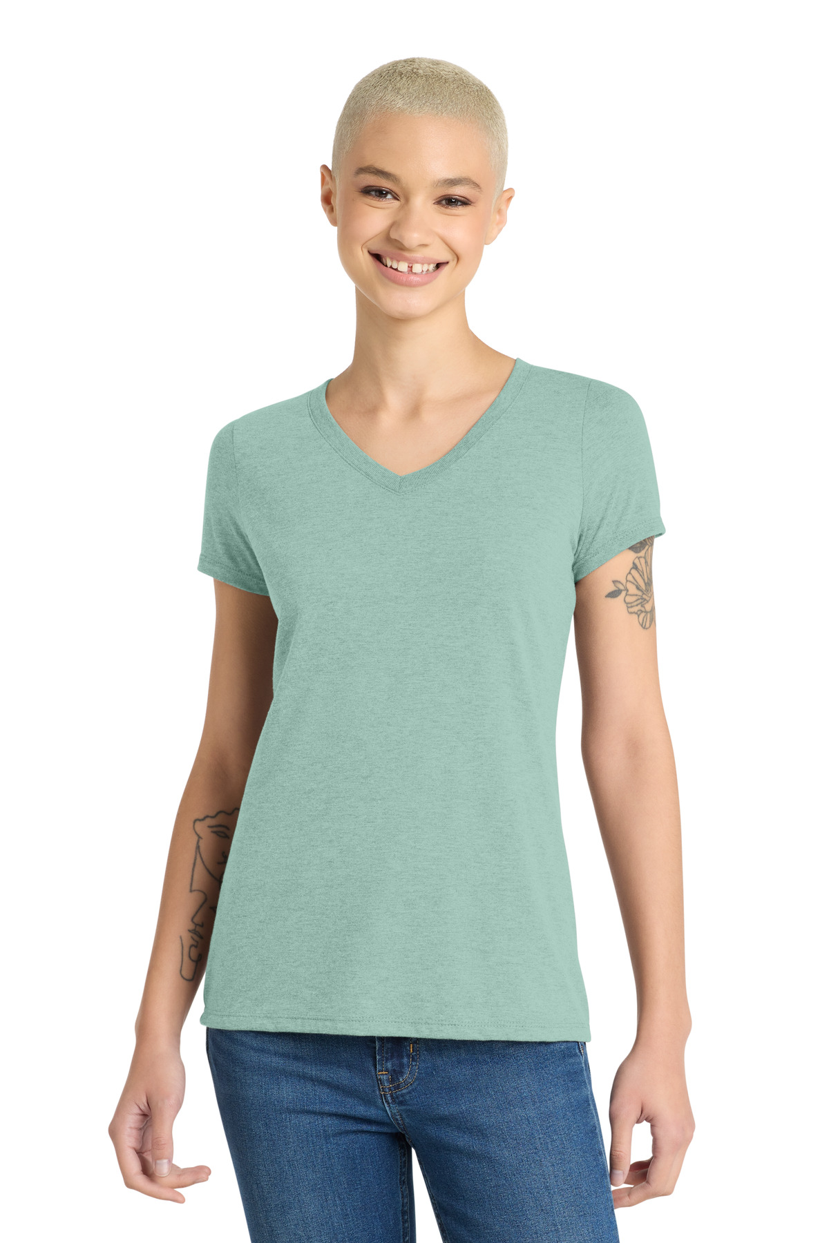 District DM1350L — Heathered Dusty Sage front
