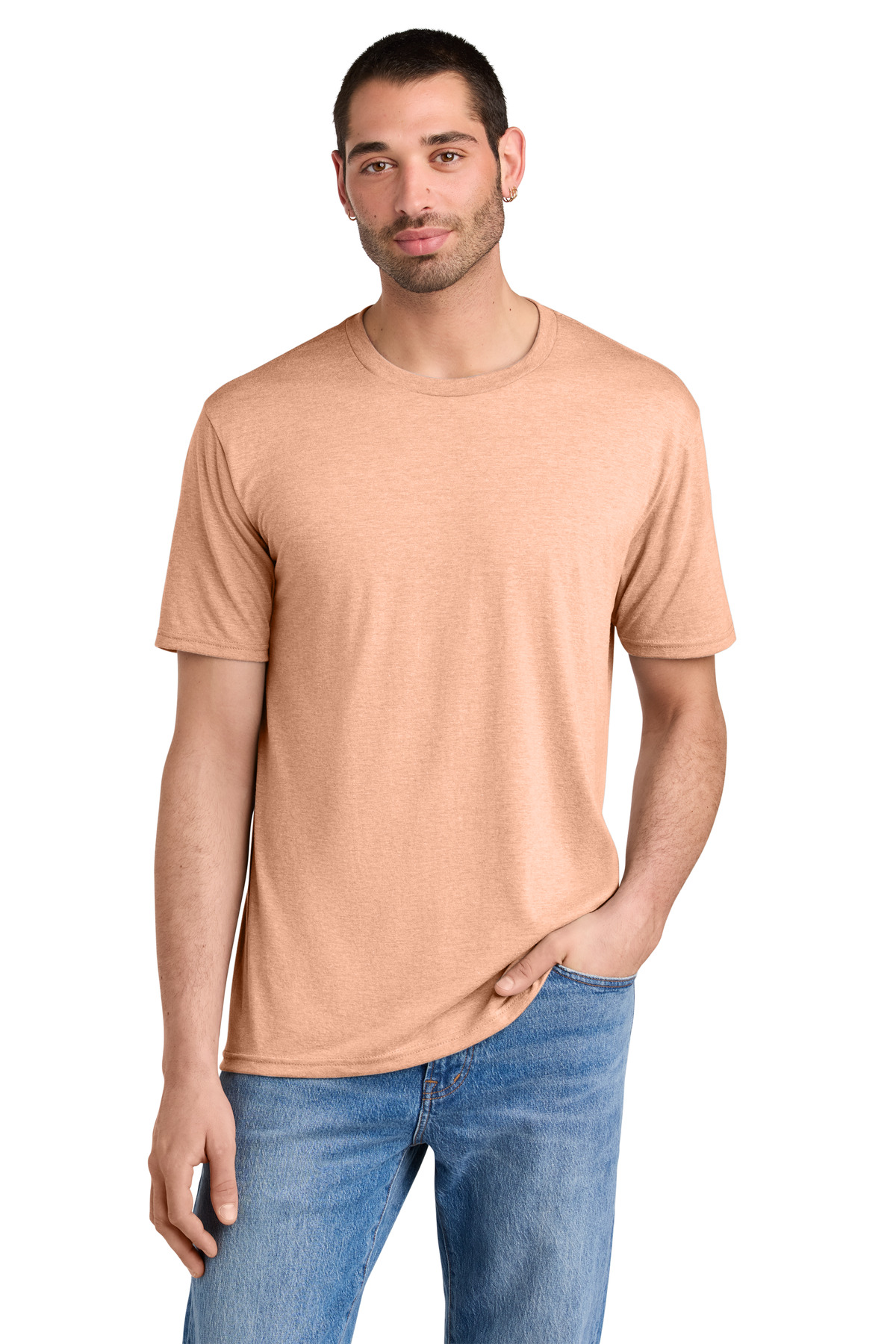 District DM130 — Heathered Dusty Peach front