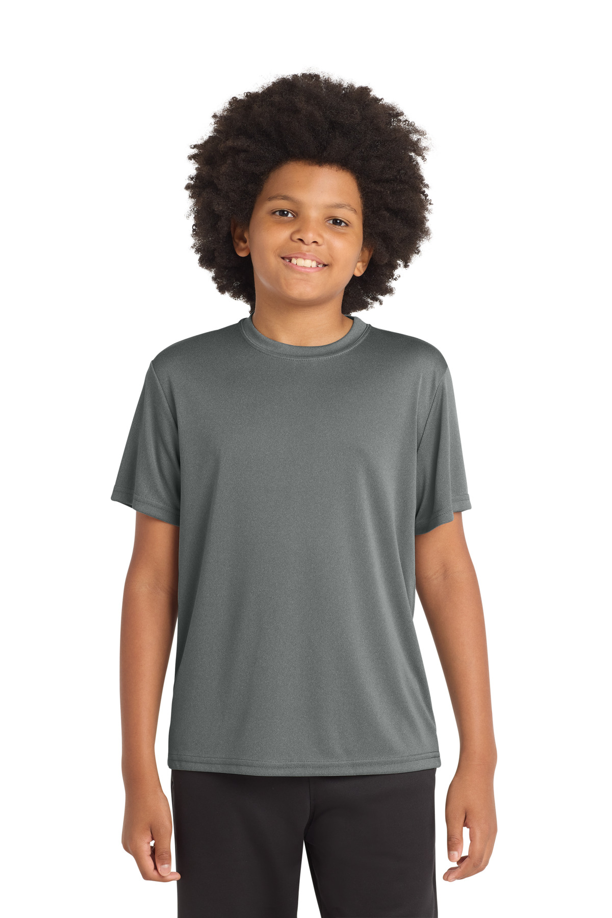 Sport-Tek YST350 — Iron Grey Heather front