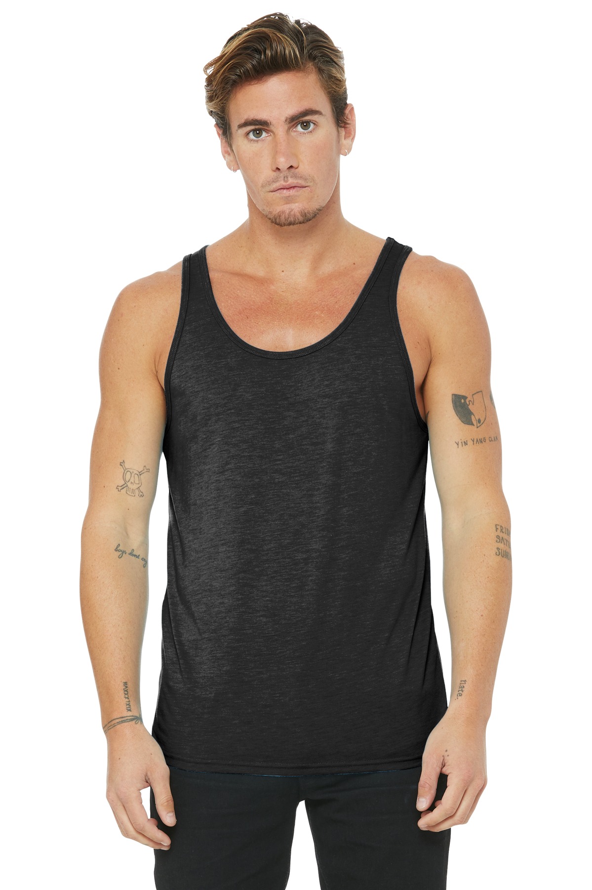 Bella + Canvas 3480  — Charcoal-Black Triblend