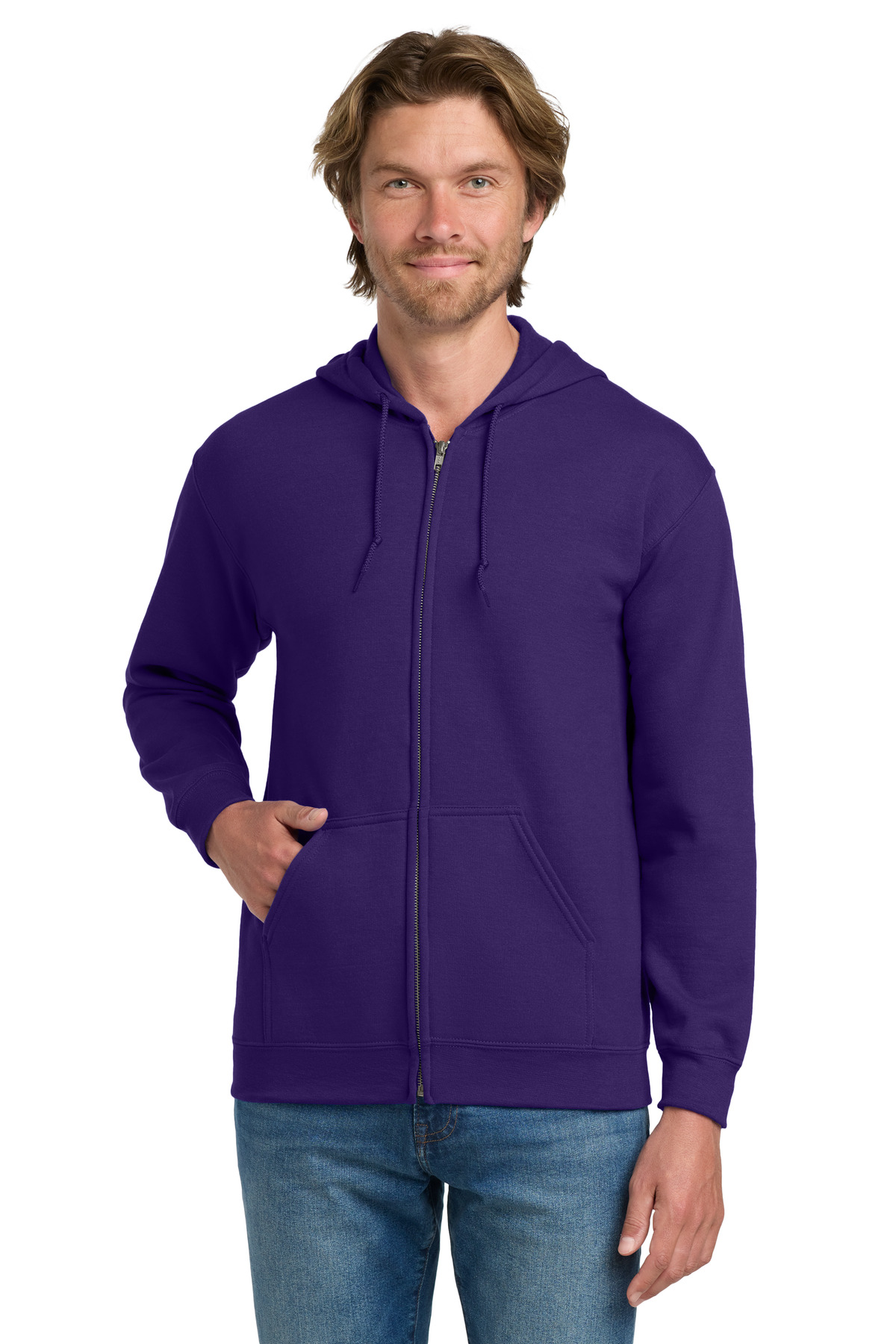 Gildan 18600 — Purple front
