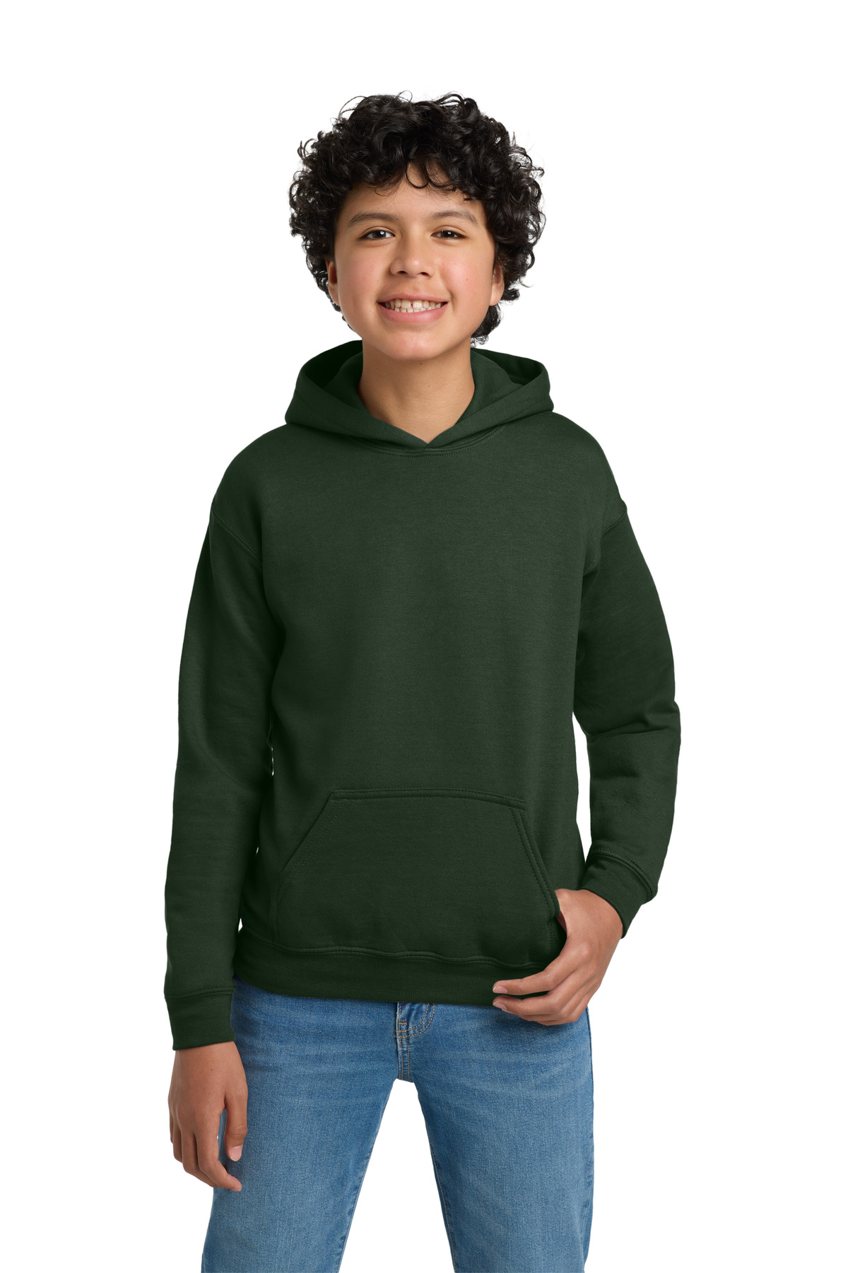 Gildan 18500B — Forest Green front