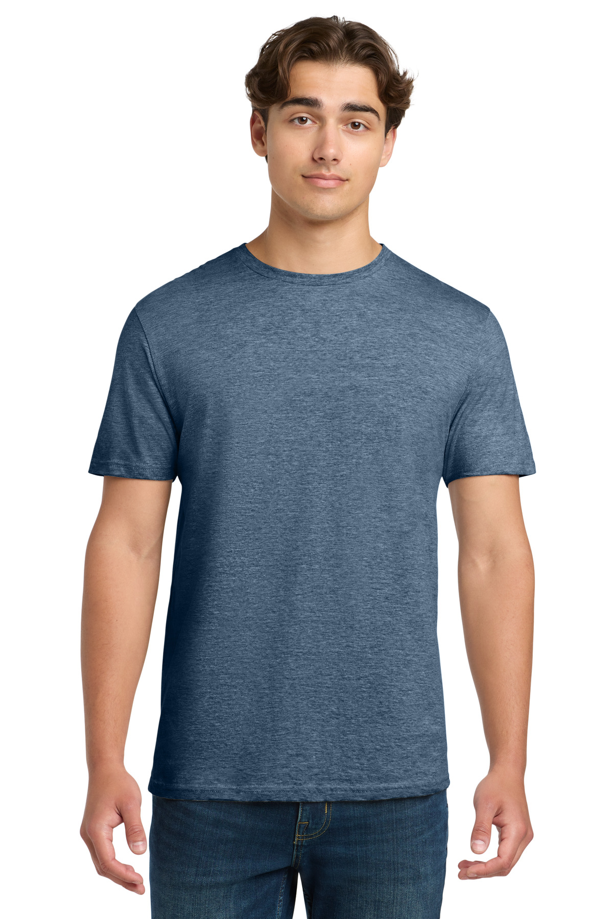 Gildan 64000 — Heather Indigo front