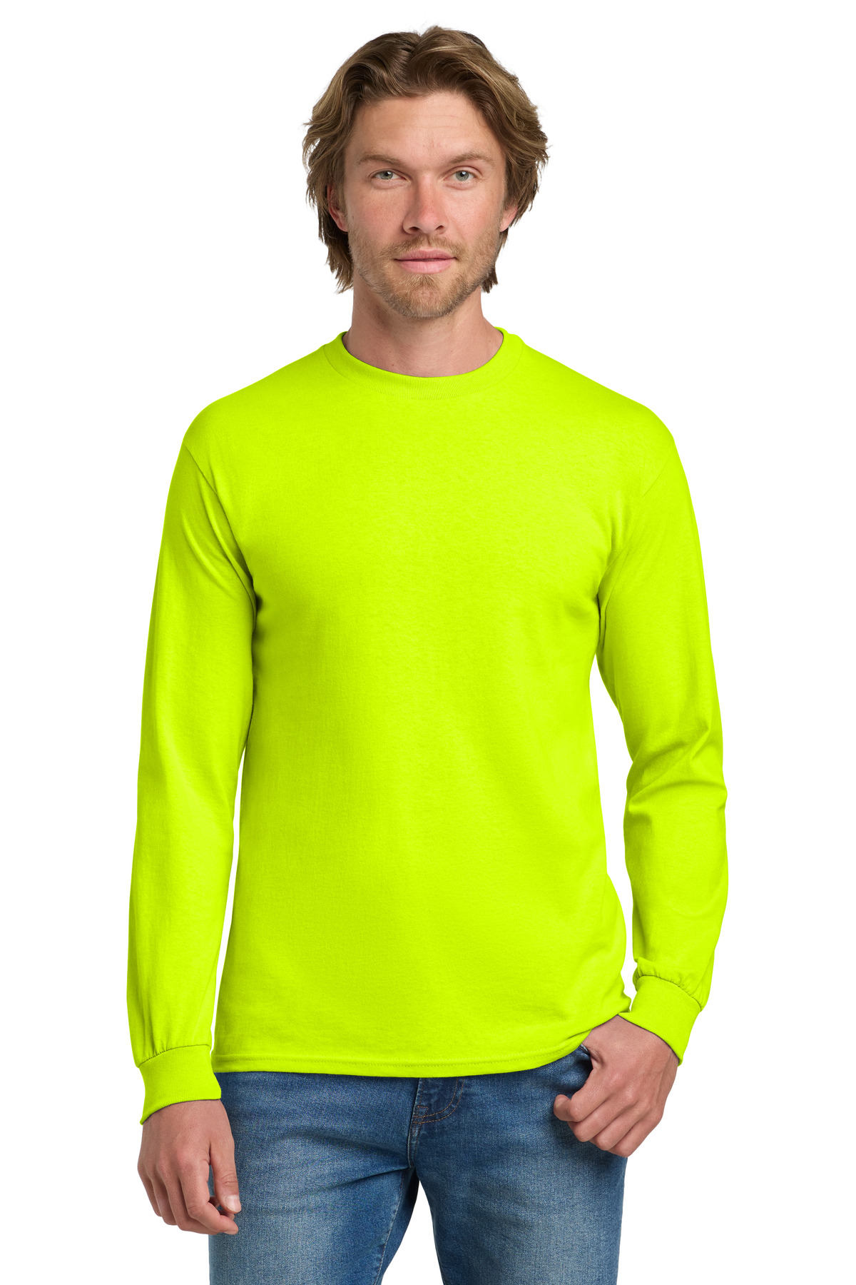 Gildan 5400 — Safety Green front
