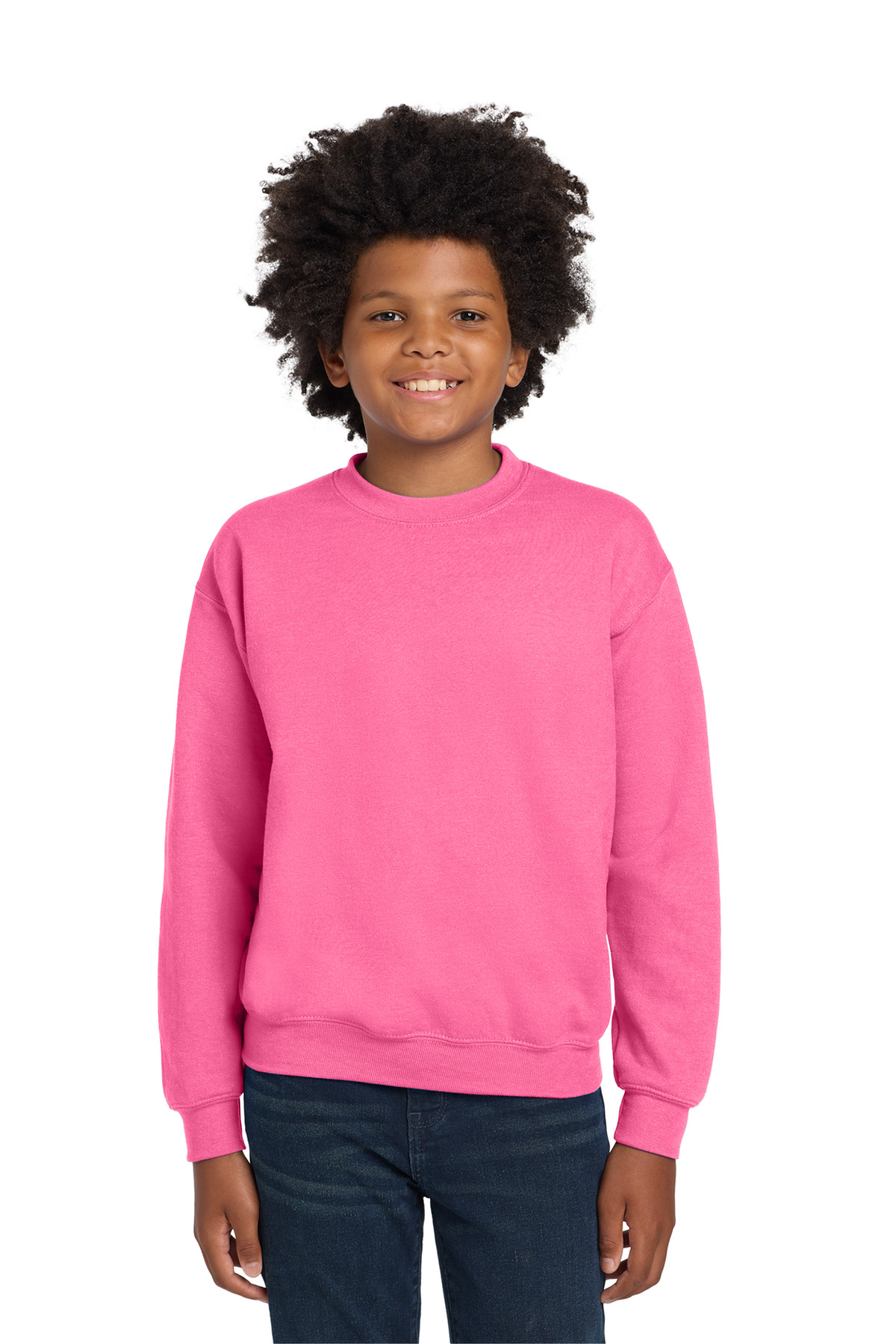 Gildan 18000B — Safety Pink