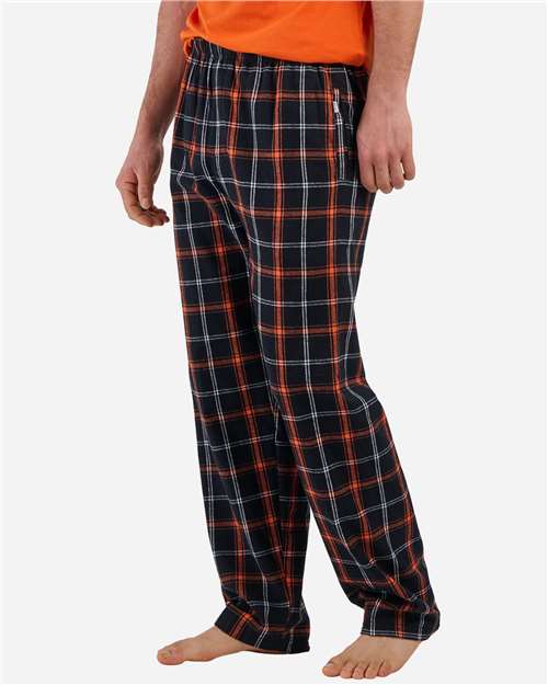Boxercraft BM6624 — Black Orange White Plaid