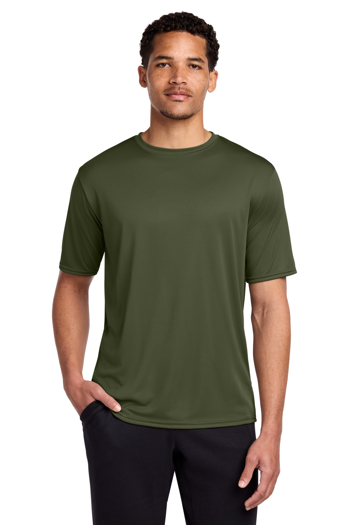 Port & Co PC380 — Olive Drab Green front