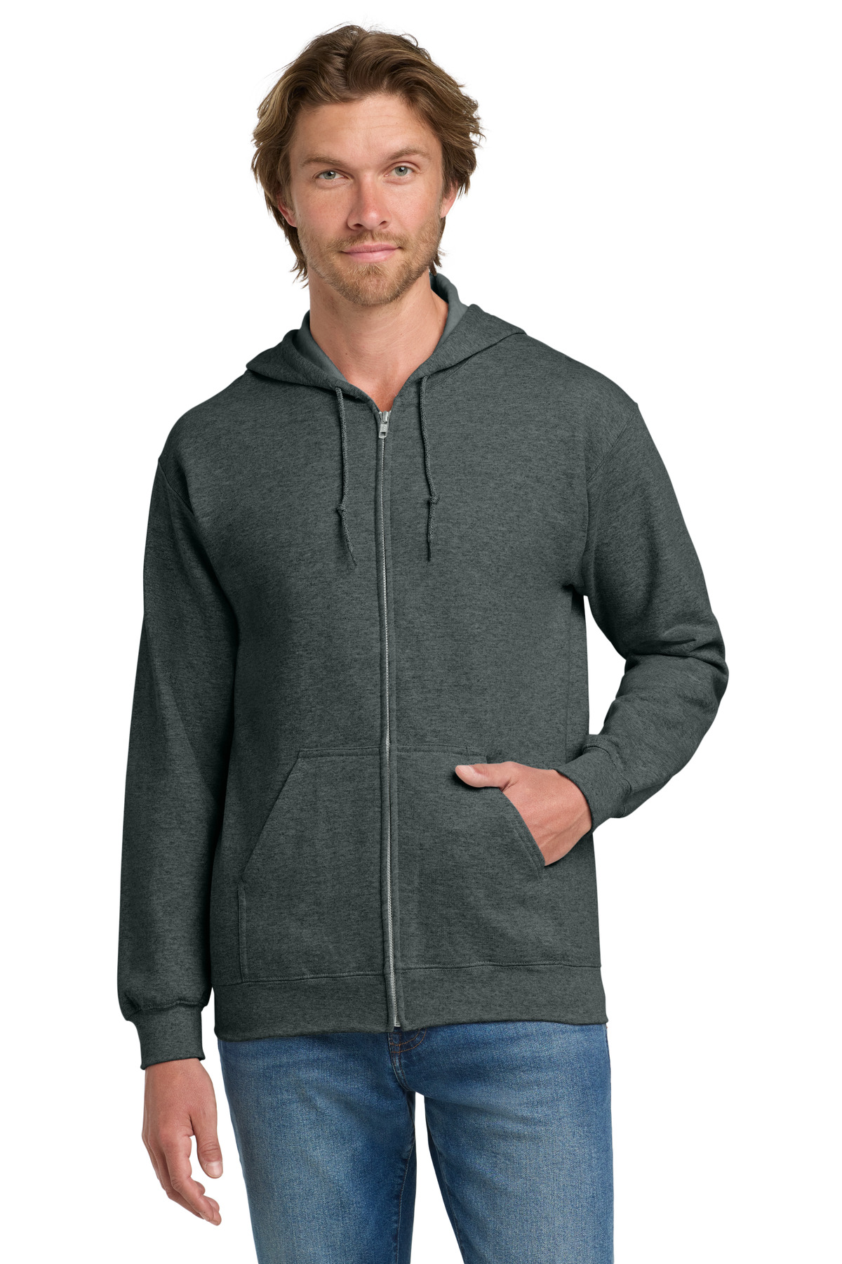 Gildan 18600 — Dark Heather Grey