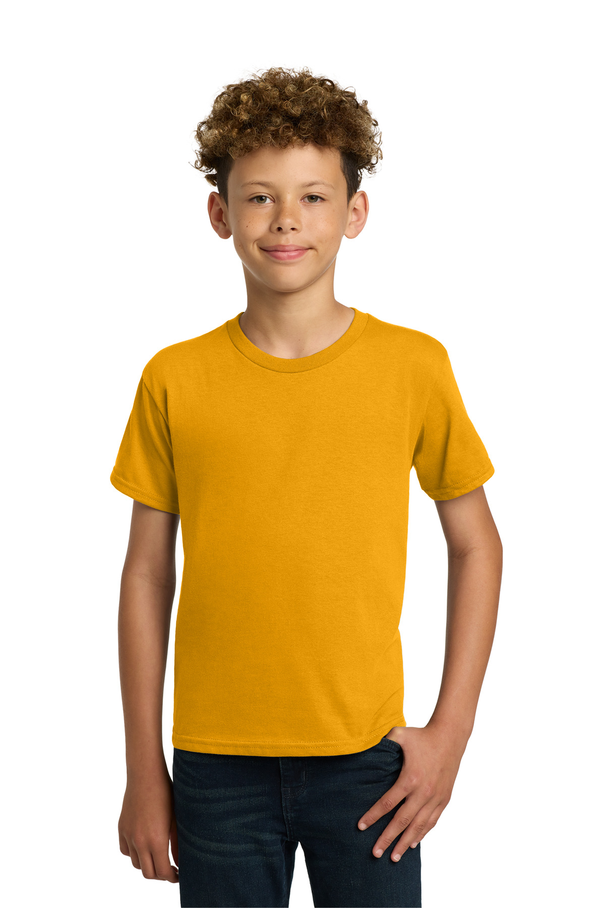 Gildan 5000B — Gold front