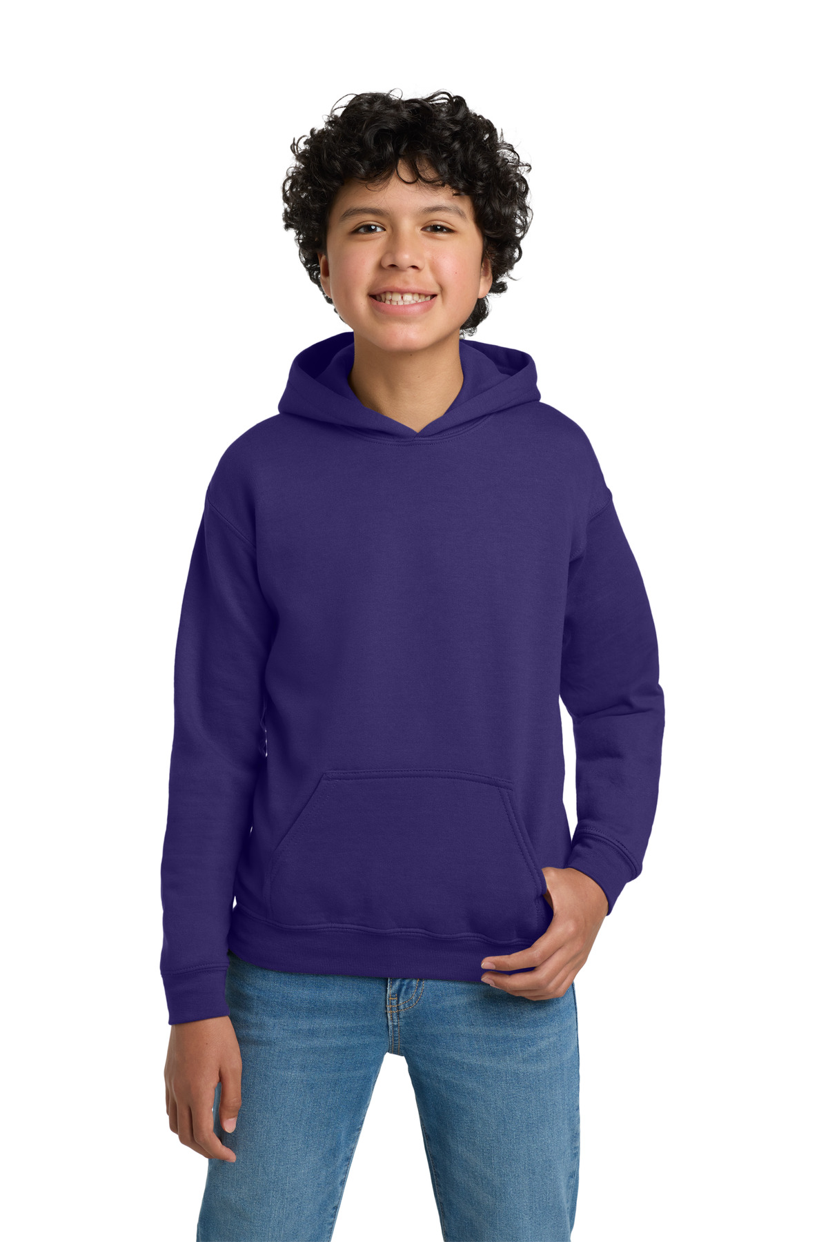 Gildan 18500B — Purple front