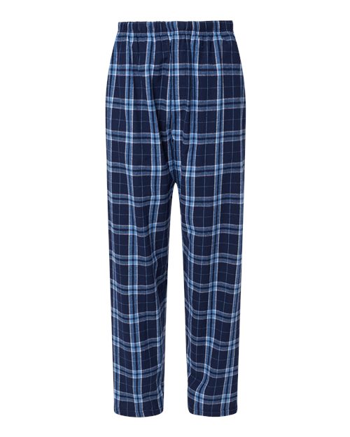 Boxercraft BM6624 — Navy Columbia Plaid front