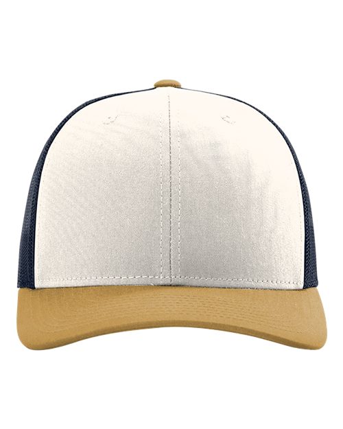Richardson 112 — Cream Navy Amber Gold front
