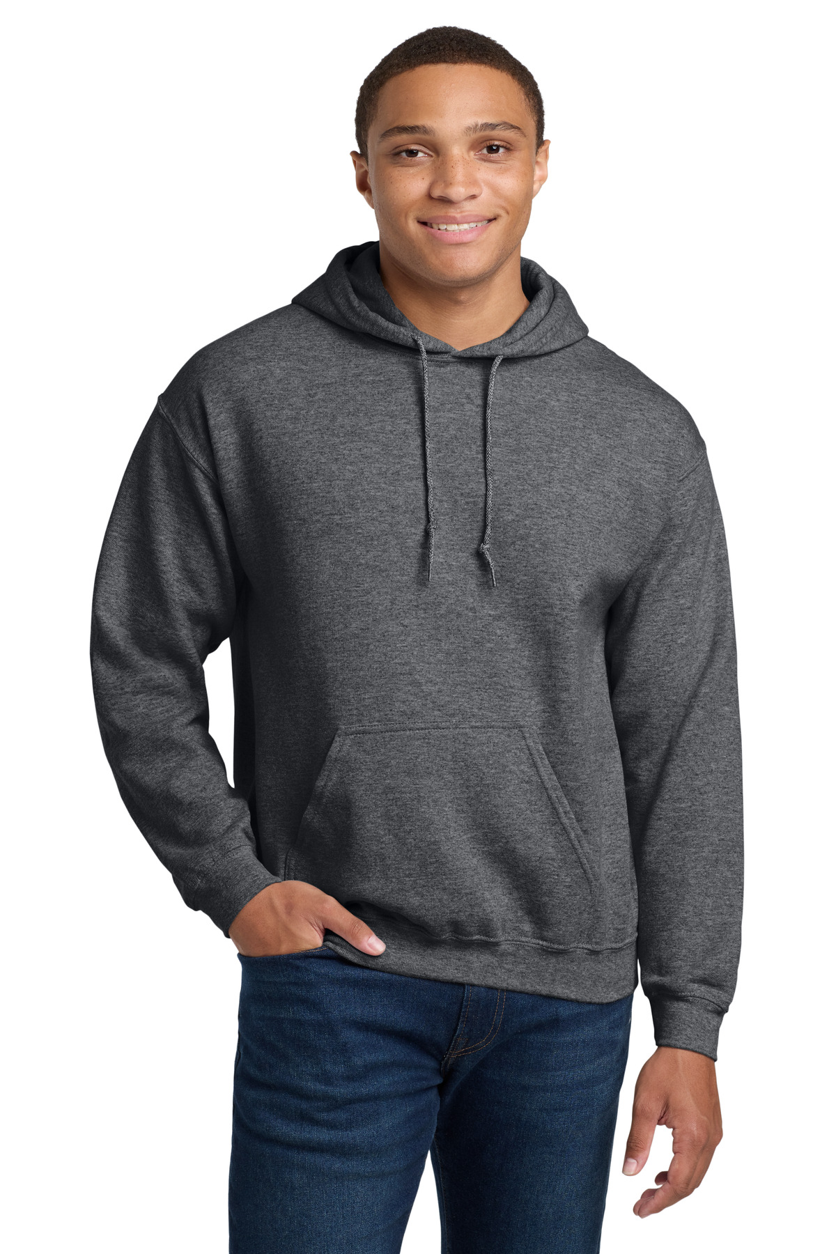 Gildan 18500 — Graphite Heather front