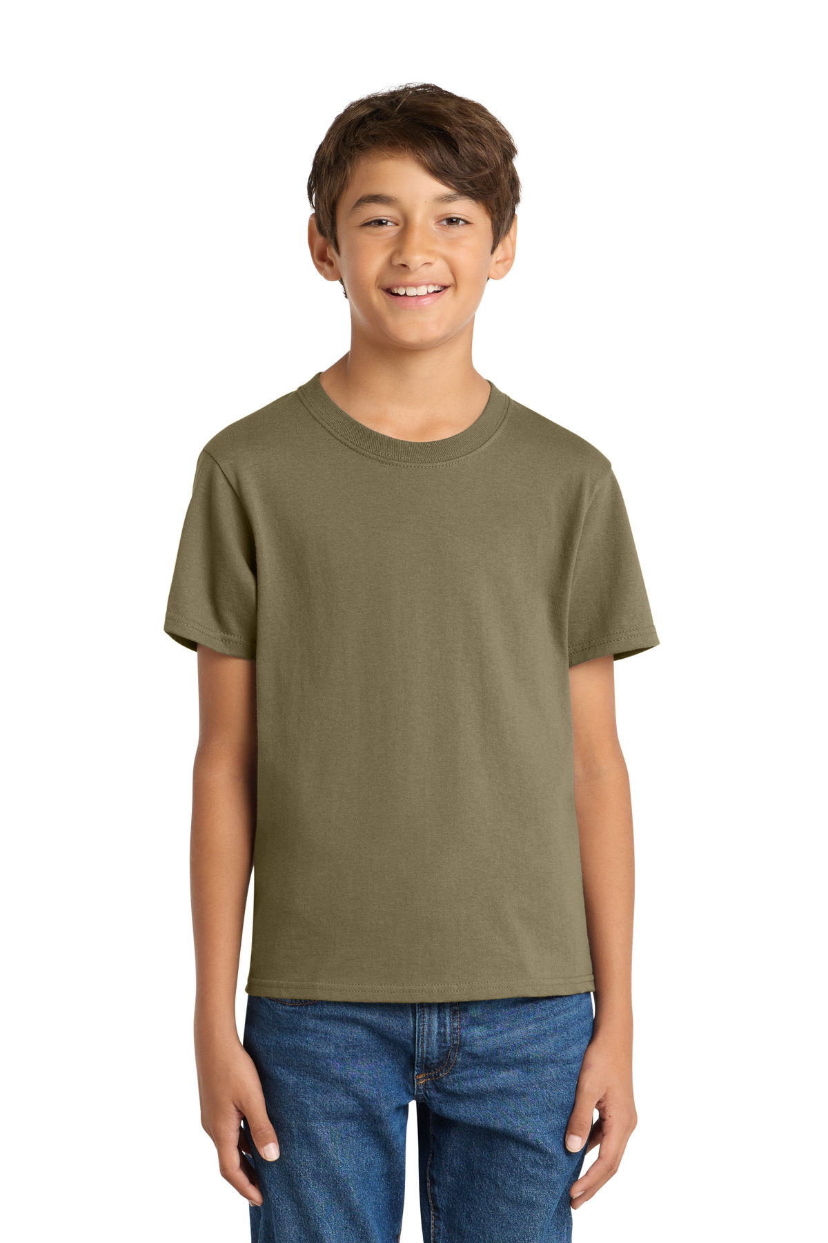 Port & Co PC54Y — Coyote Brown front
