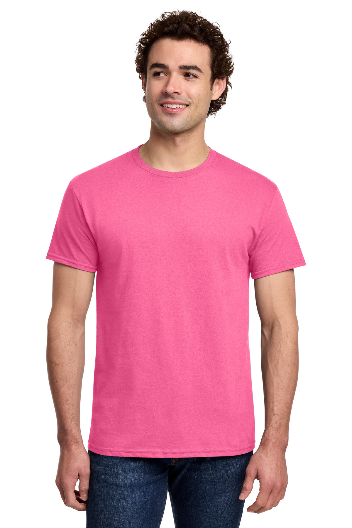 Gildan 3000 — Safety Pink front